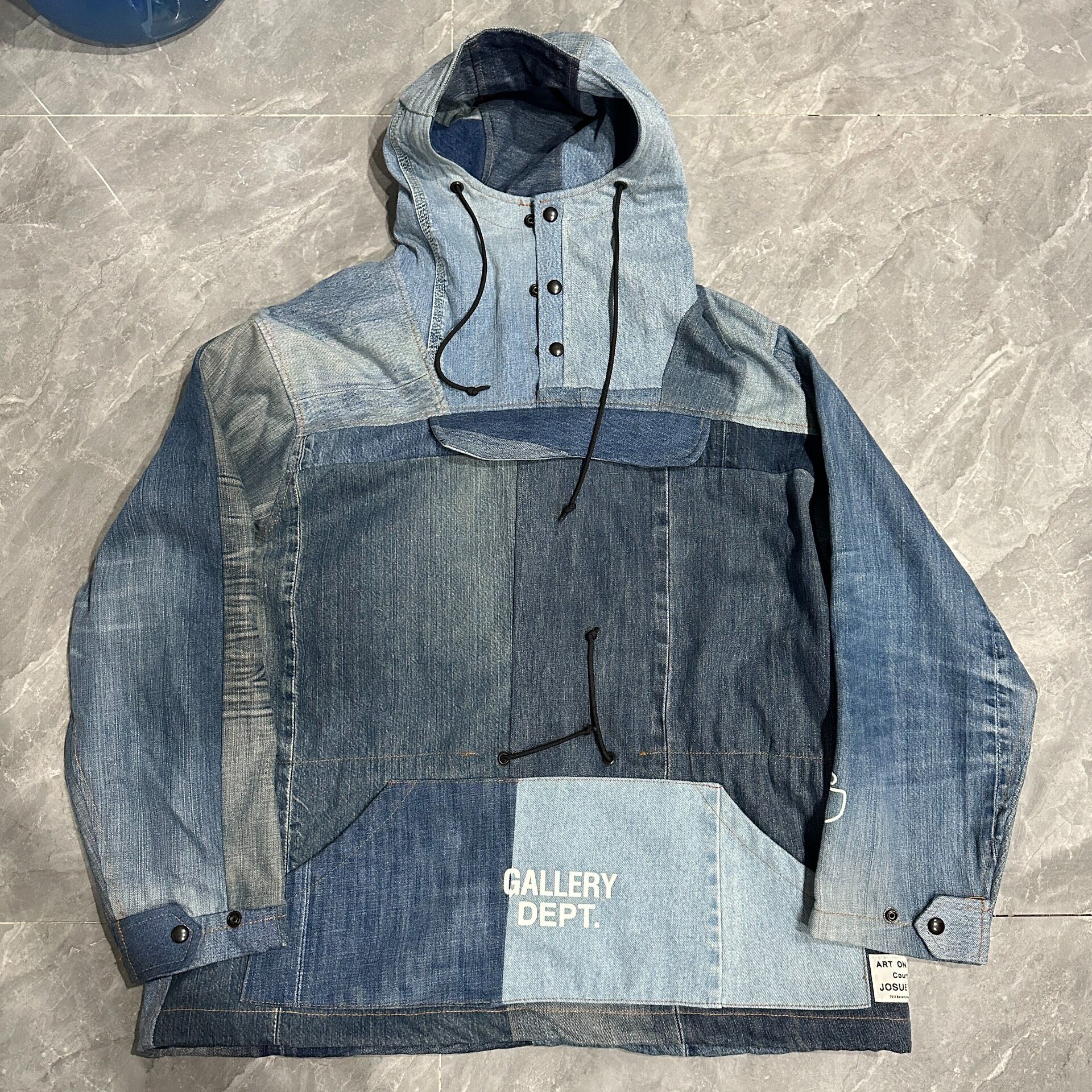 Gallery Dept Patchwork Hooded Sweatshirt