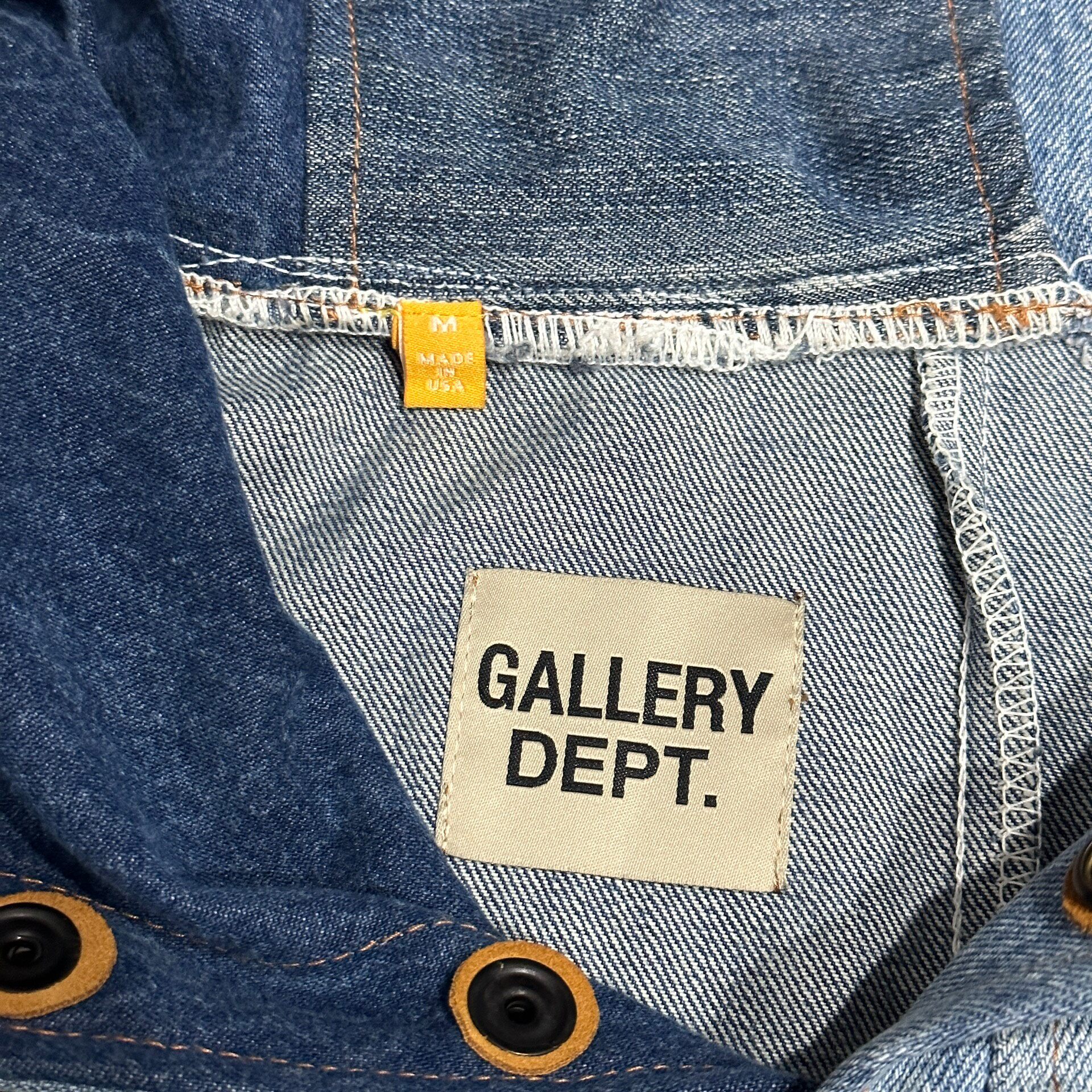 Gallery Dept Patchwork Hooded Sweatshirt — label