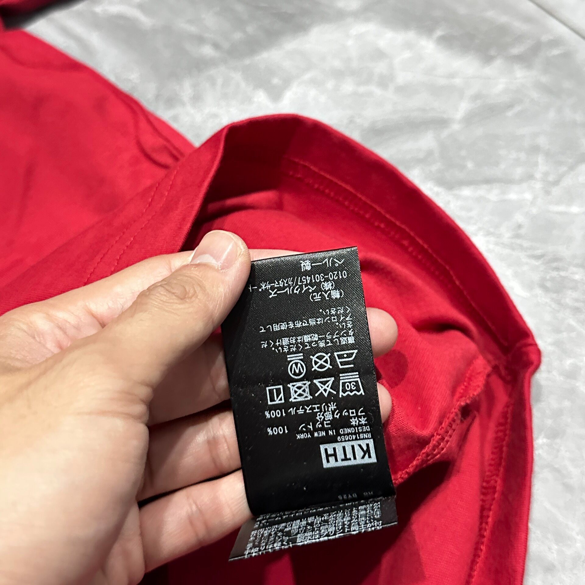 Kith 25 Snake Year Short Sleeve Tee — label