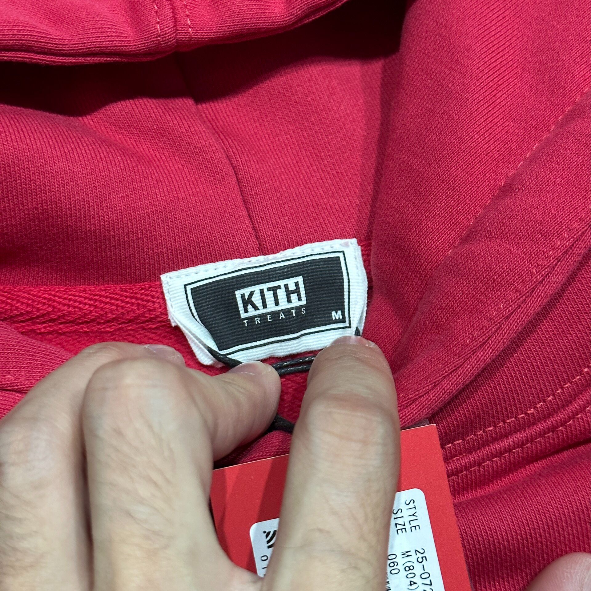 Kith 2025 Snake Year Red Hoodie — detail