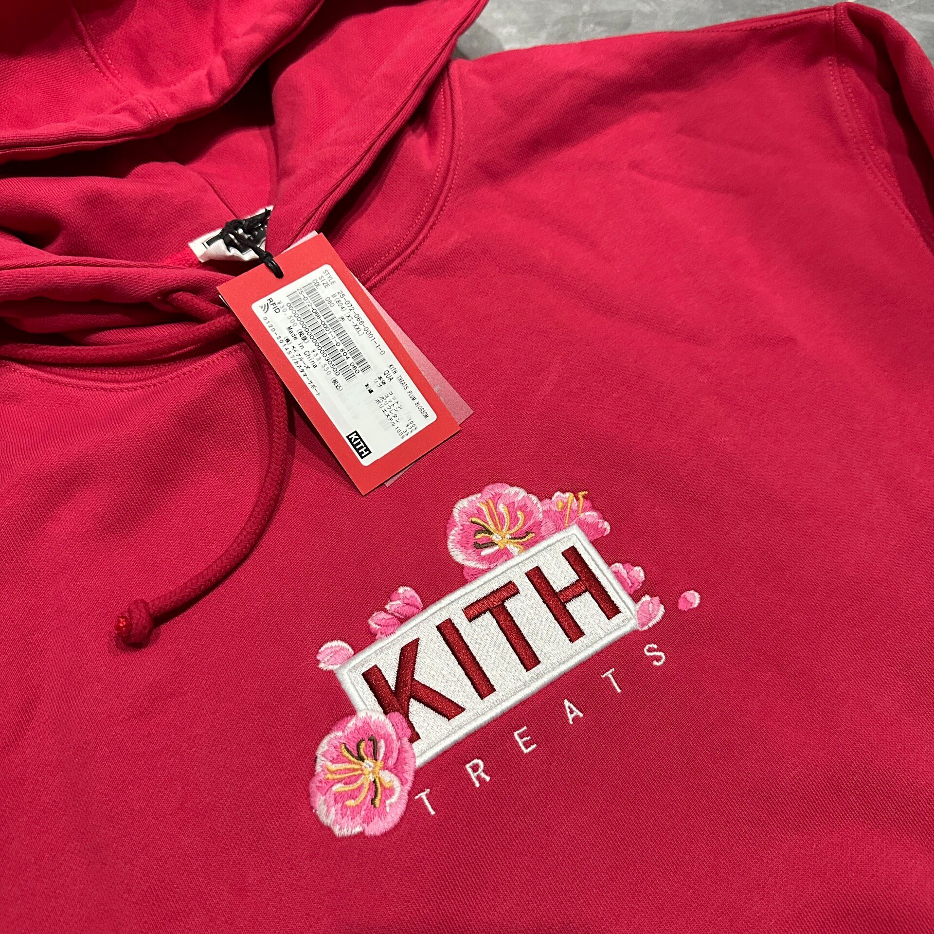 Kith 2025 Snake Year Red Hoodie — front
