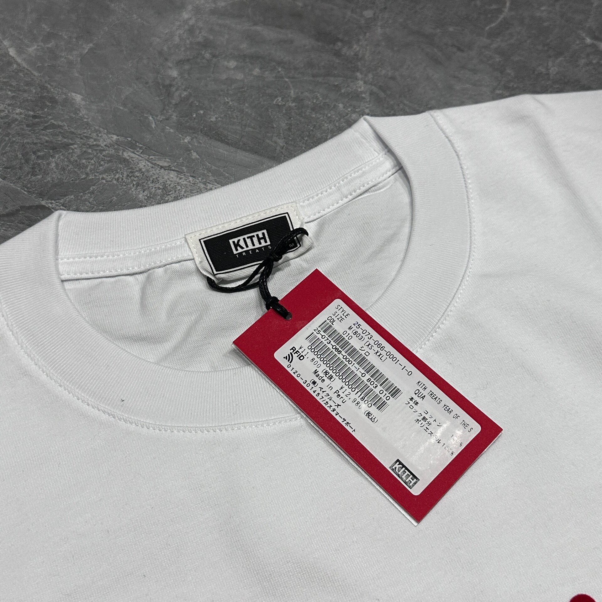 Kith 25 Snake Year White Short Sleeve Tee — detail