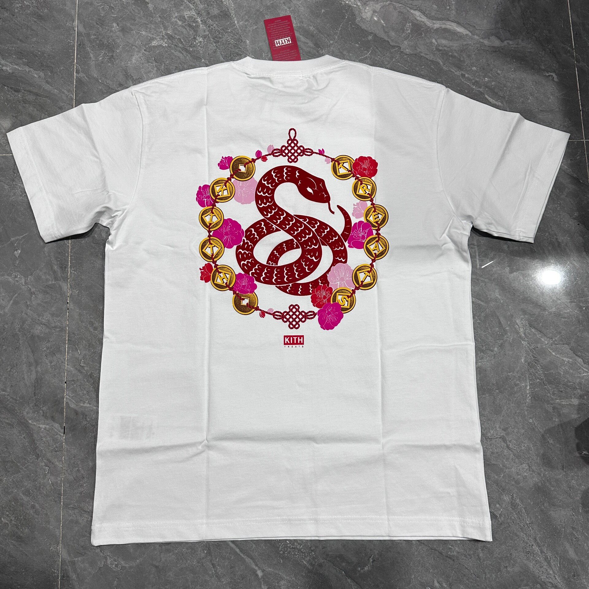 Kith 25 Snake Year White Short Sleeve Tee