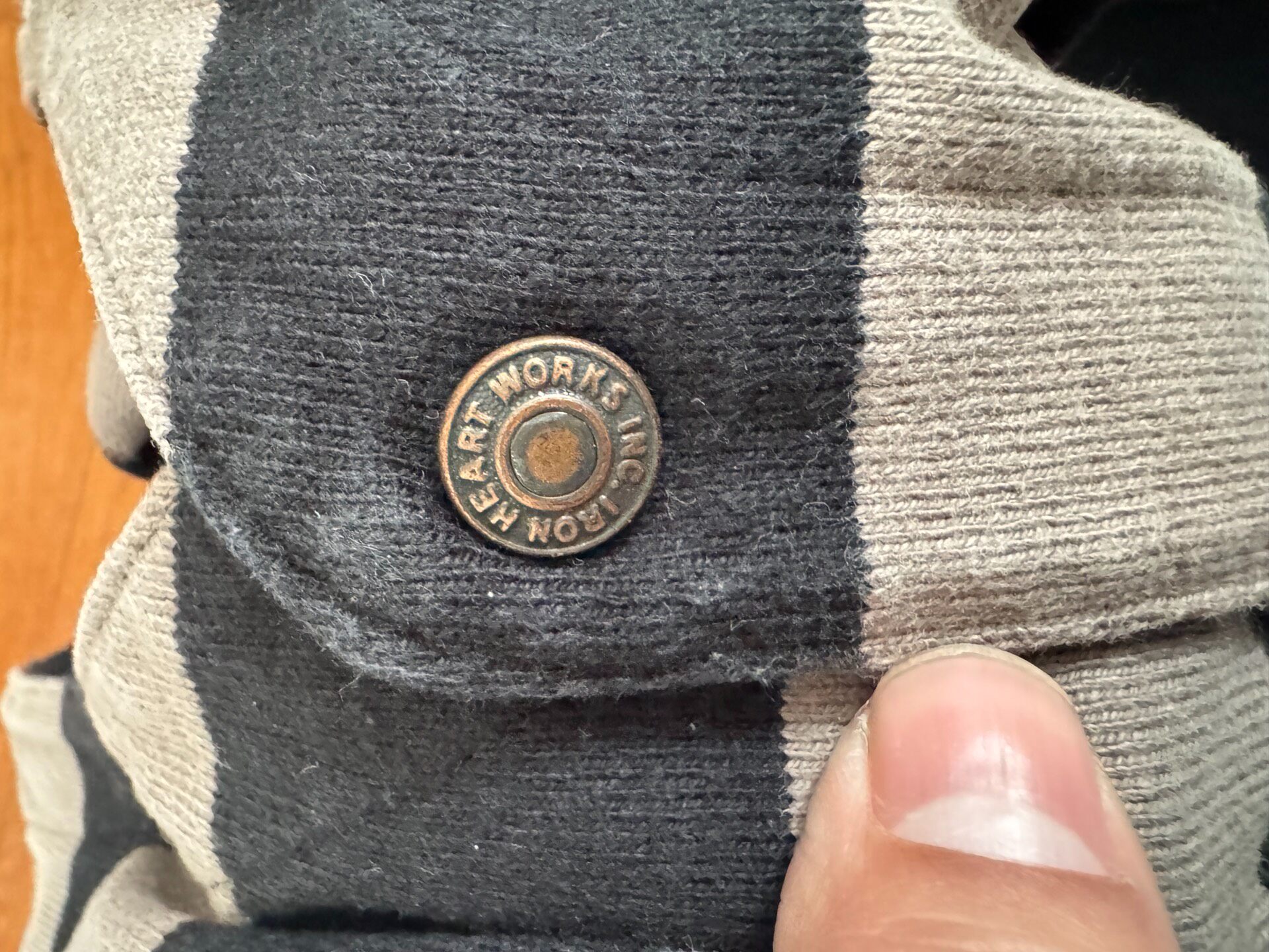 Iron HEART IHTB-01 Striped Vest — label