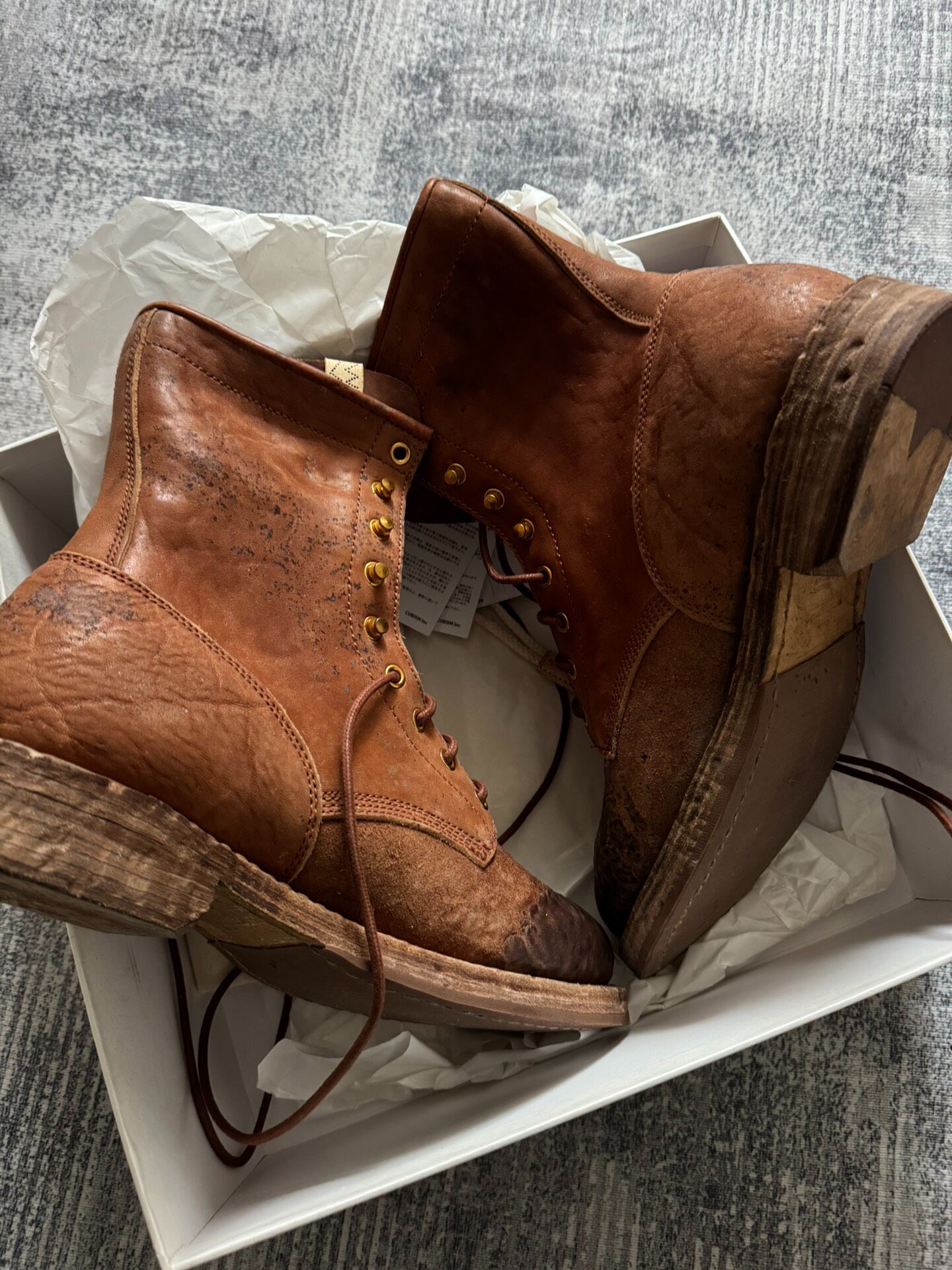Visvim 24SS FOLK Battalion Boots — detail