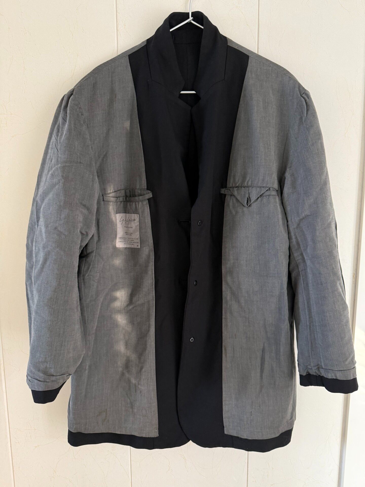 Yohji Yamamoto 98AW Reversible Jacket — detail