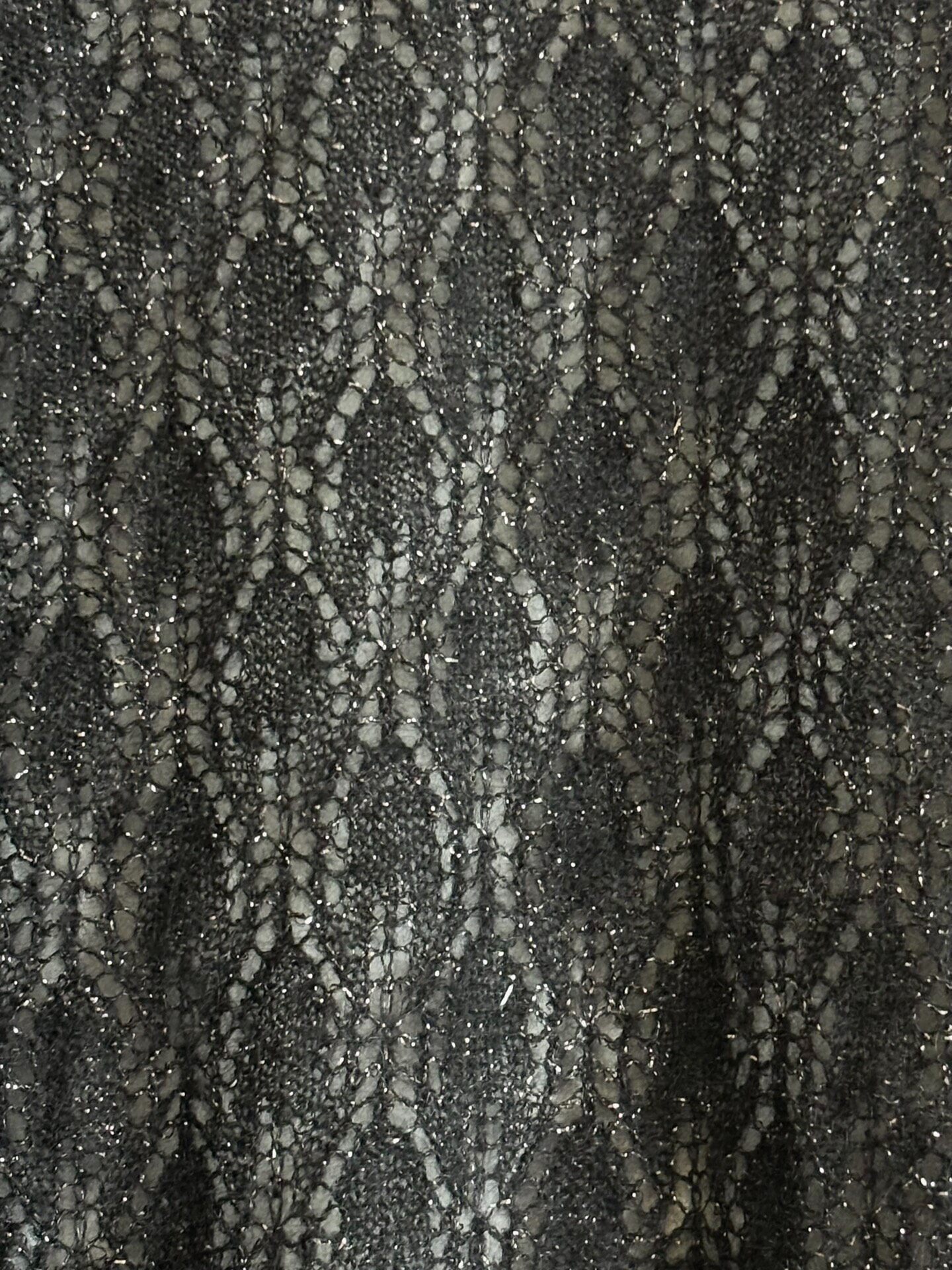 Dries Van Noten 90s Gold Thread Knit Dress — back