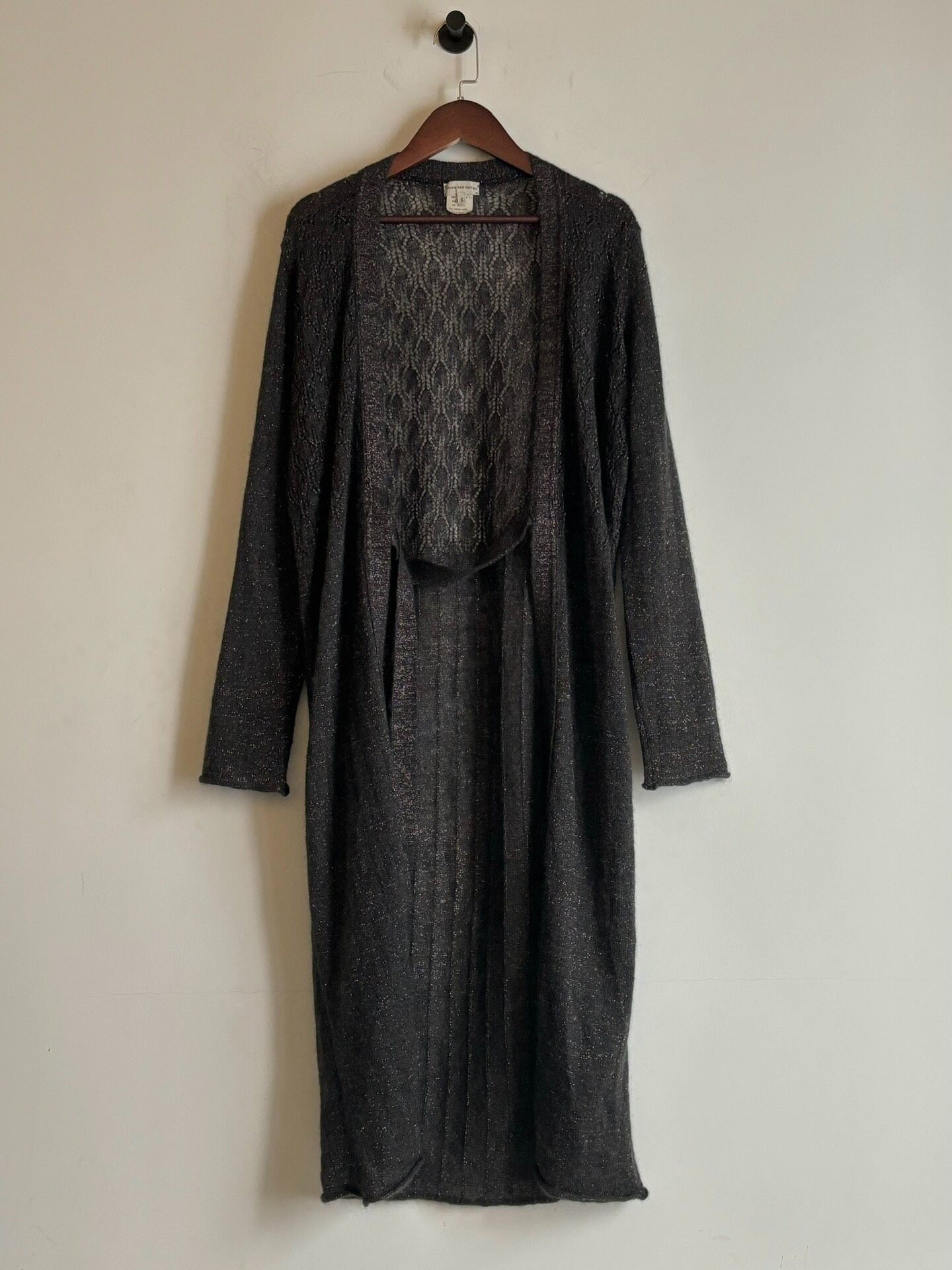 Dries Van Noten 90s Gold Thread Knit Dress