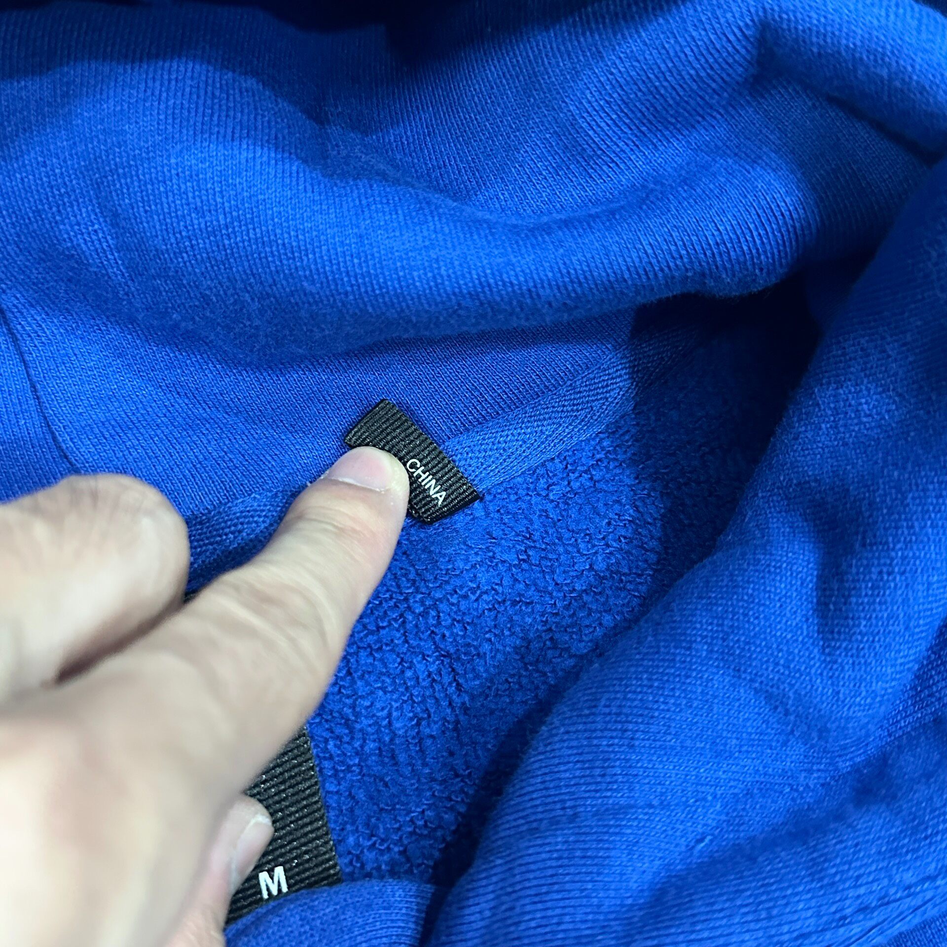 Kith Hanukkah Blue Logo Hoodie — label