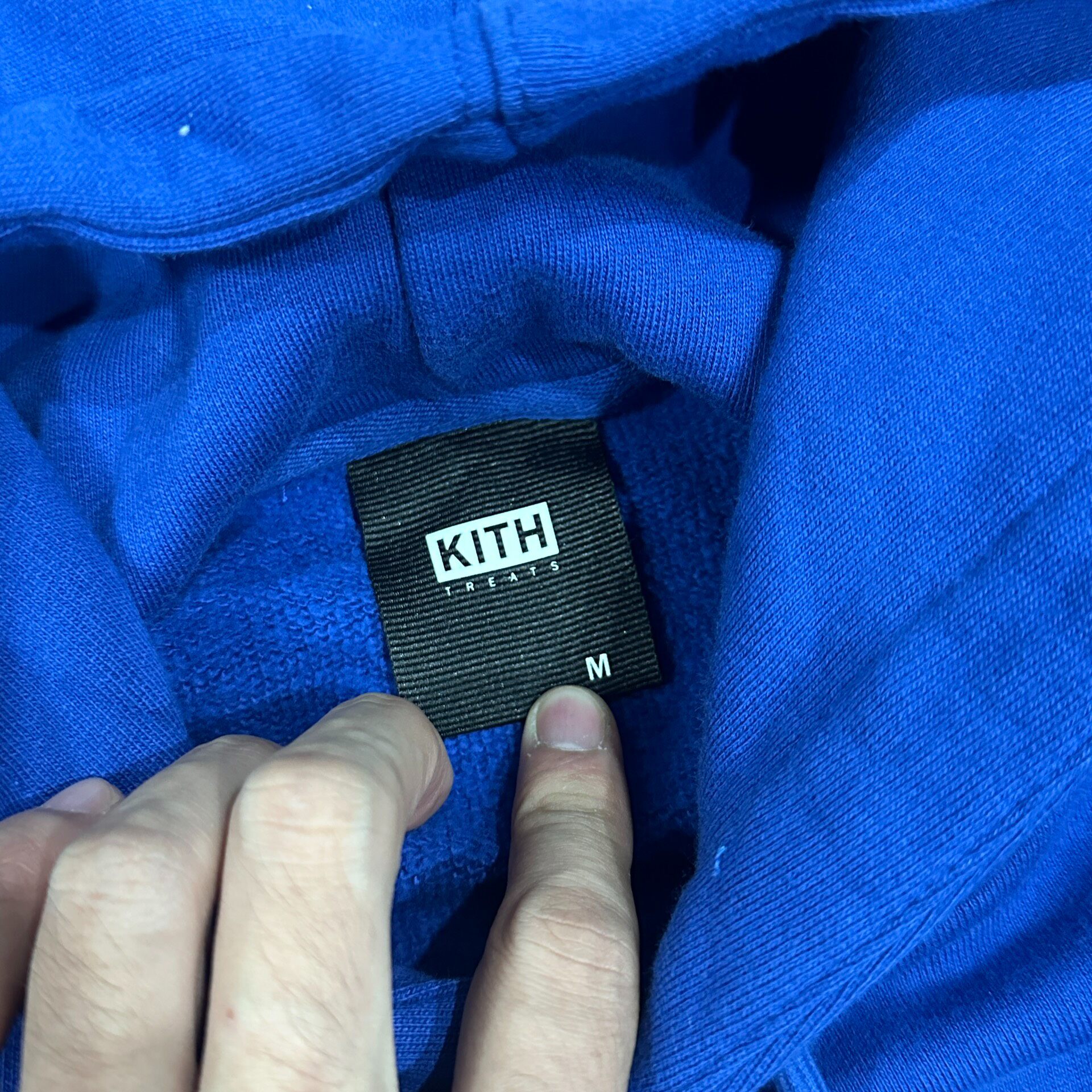 Kith Hanukkah Blue Logo Hoodie — detail