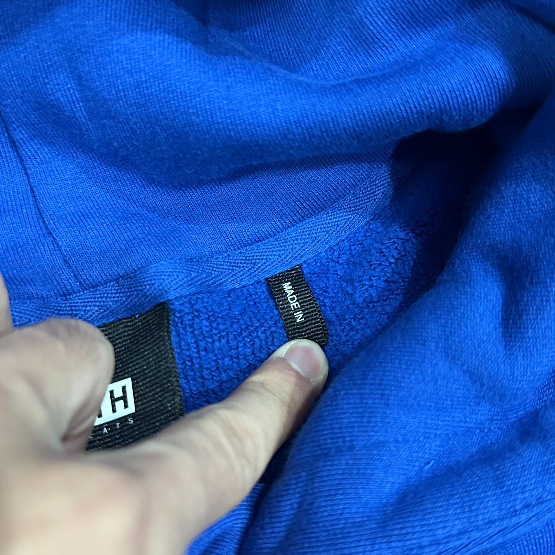 Kith Hanukkah Blue Logo Hoodie — back