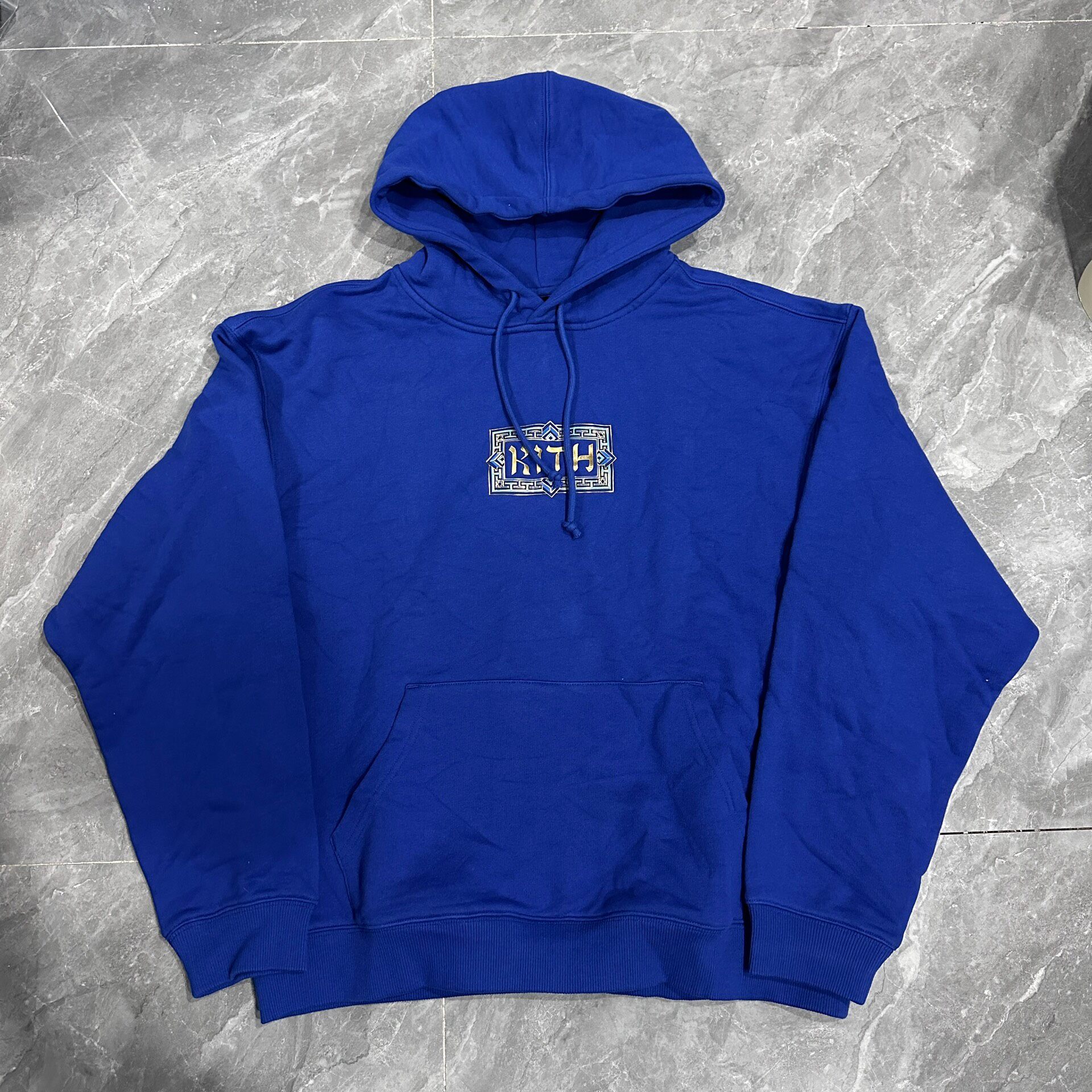 Kith Hanukkah Blue Logo Hoodie