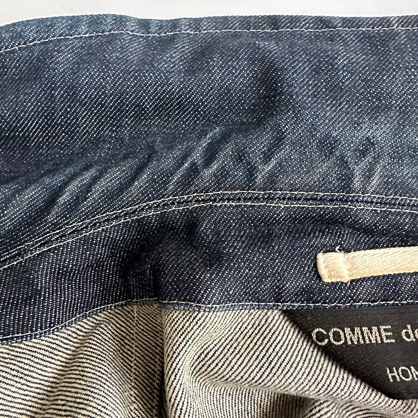 CDG HOMME PLUS Color-blocked Jacket — label
