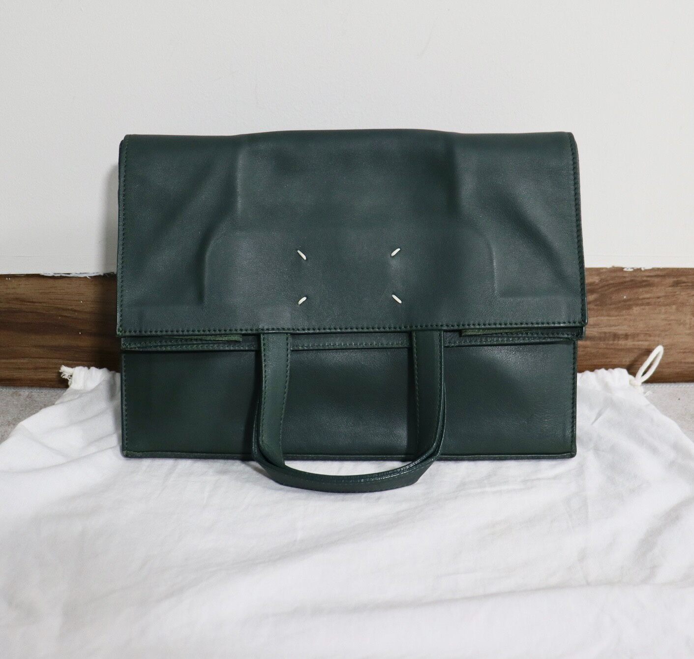 Maison Margiela Icons Leather Tote Bag — front
