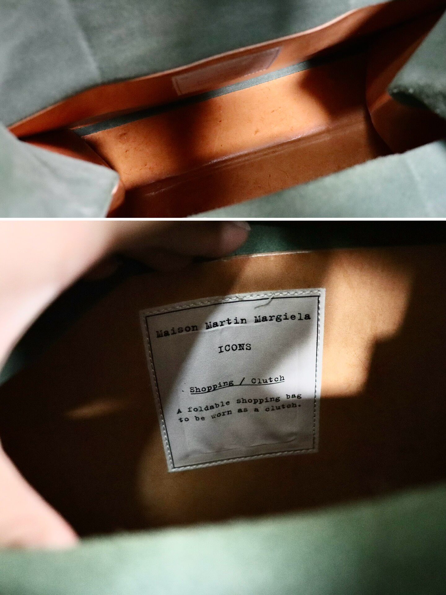Maison Margiela Icons Leather Tote Bag — label