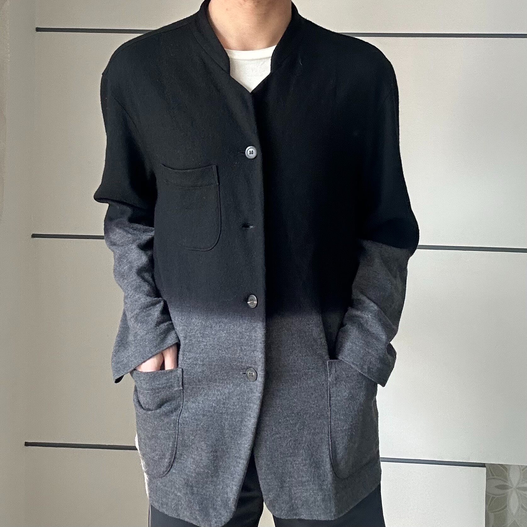 ISSEY MIYAKE Black Gray Gradient Cardigan