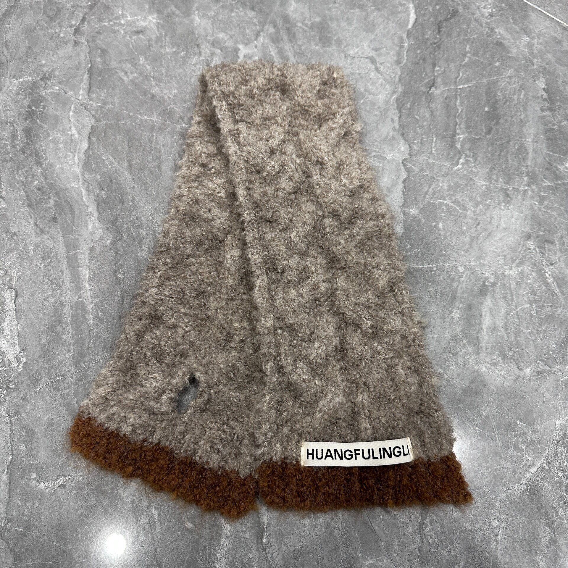 Human Made Duck Embroidered Short Scarf — front