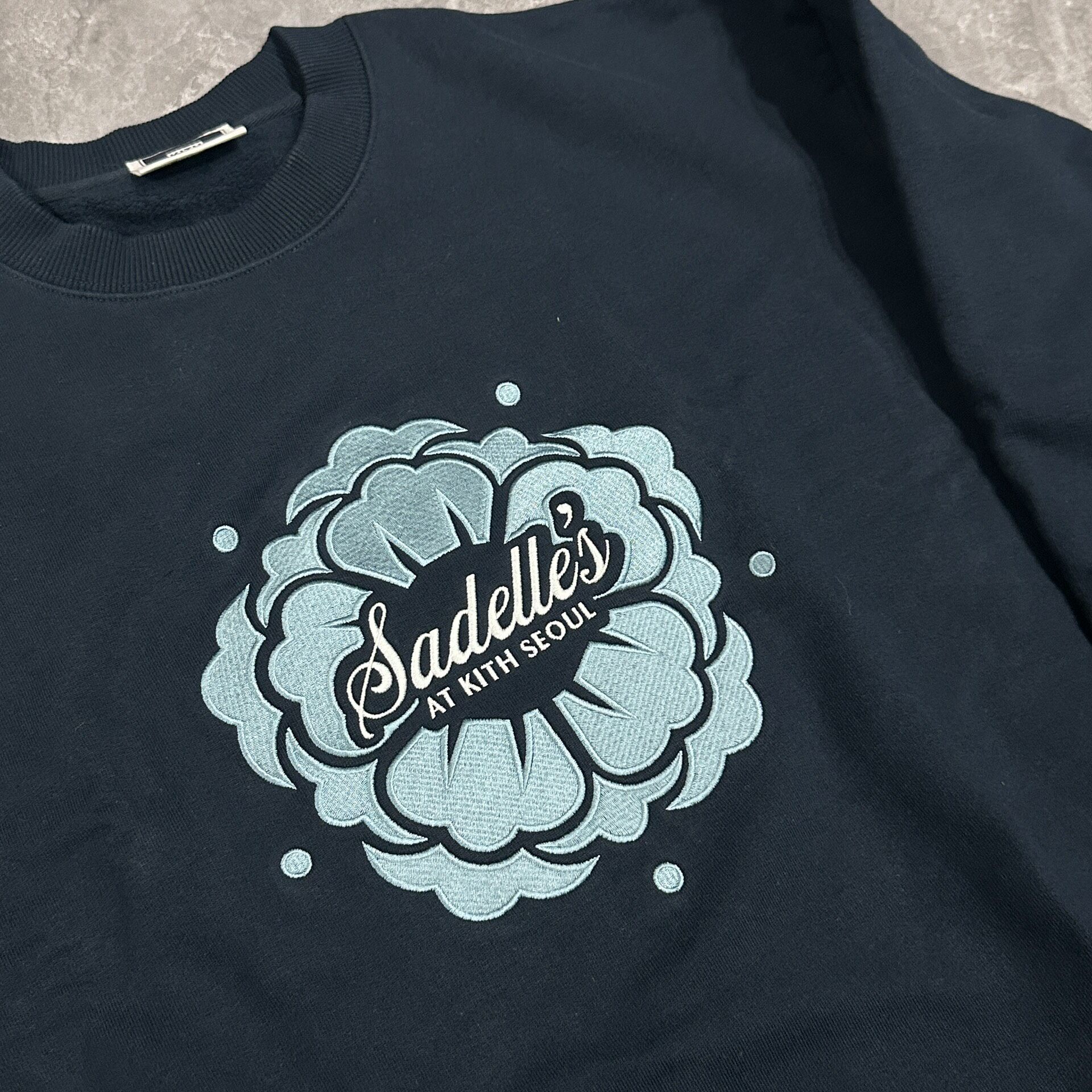 Kith Sadelles Seoul Navy Crewneck Sweatshirt — back