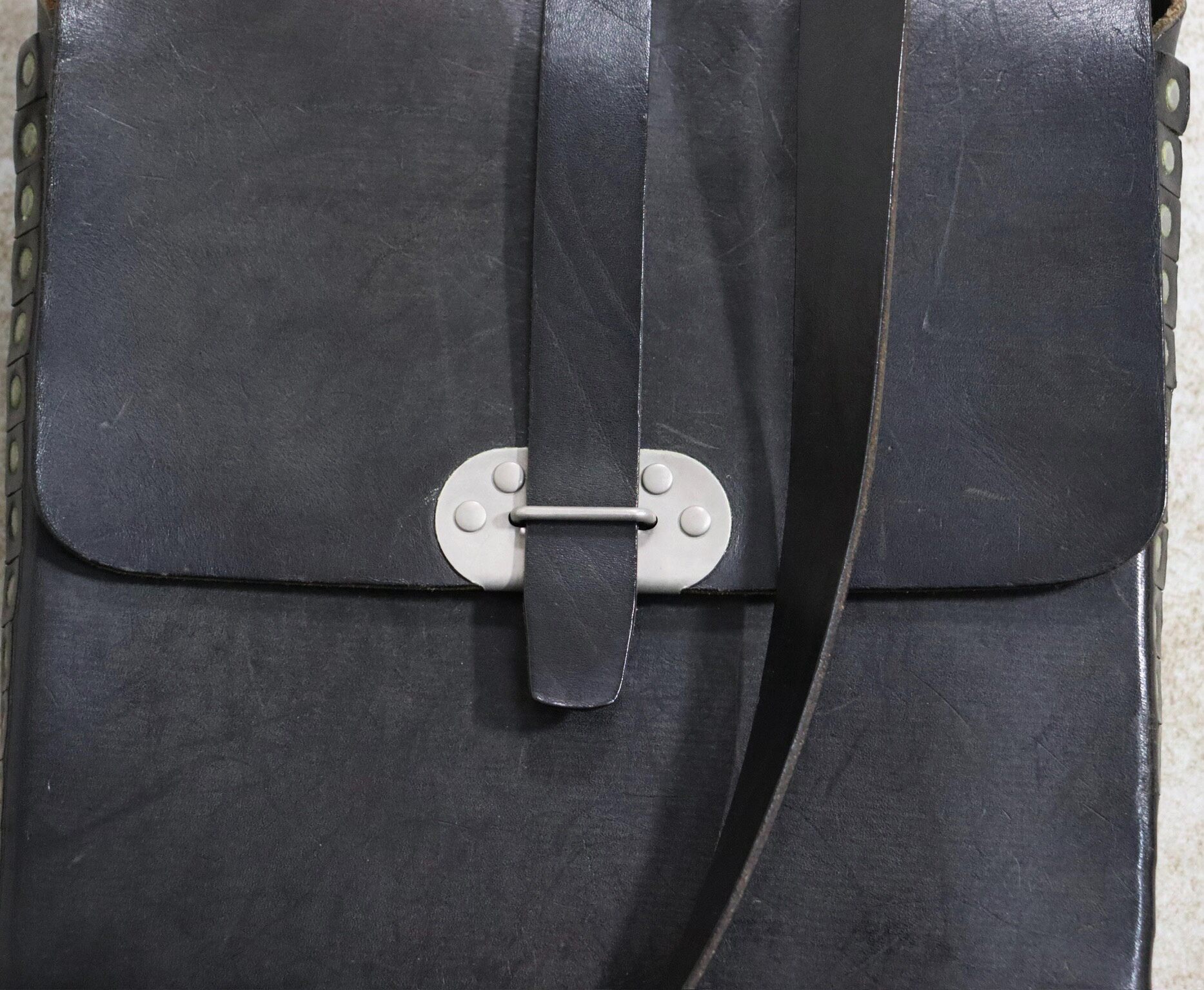 Maison Margiela Black Studded Crossbody Bag — label