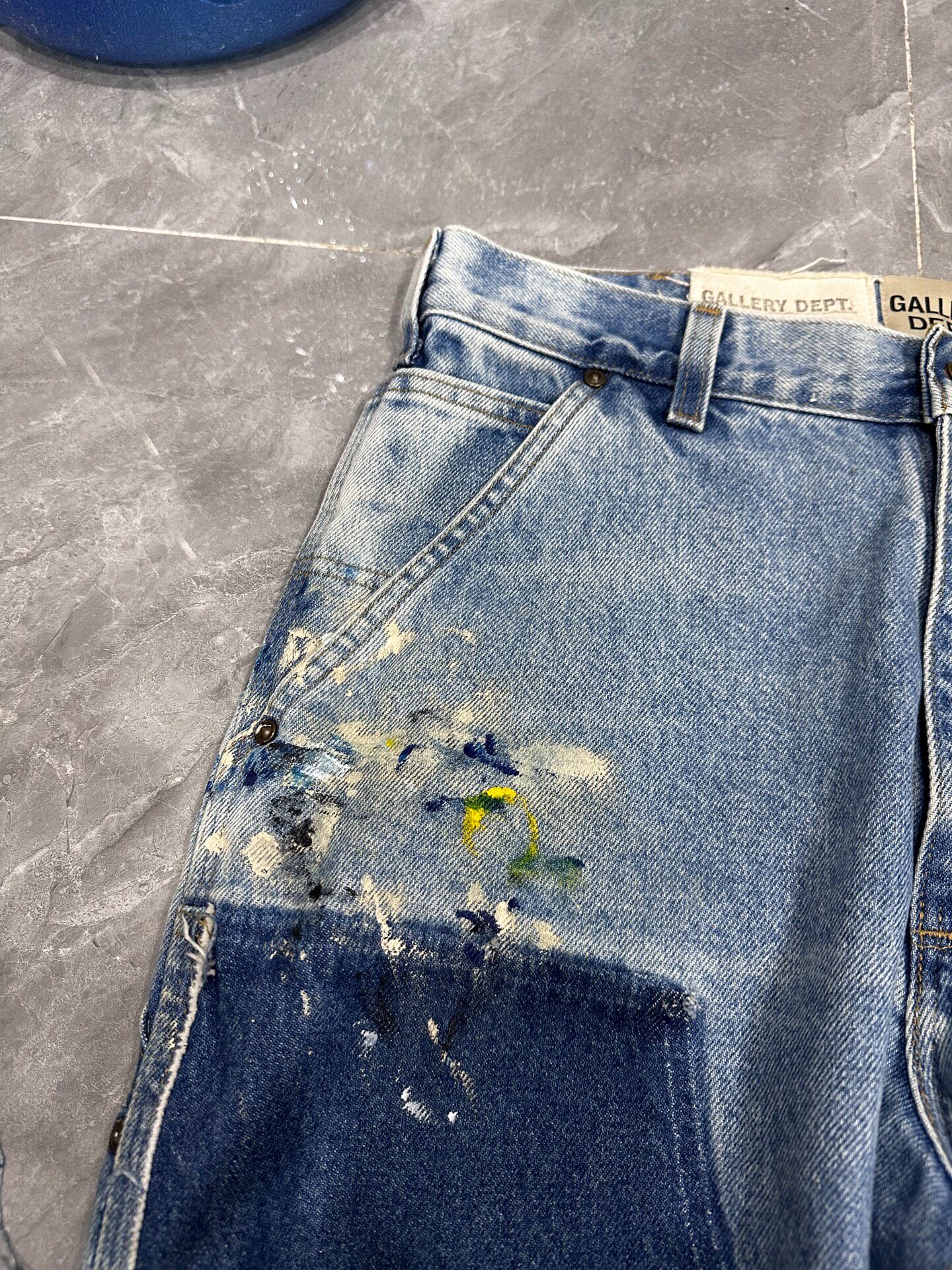 Gallery Dept Distressed Flared Jeans — detail