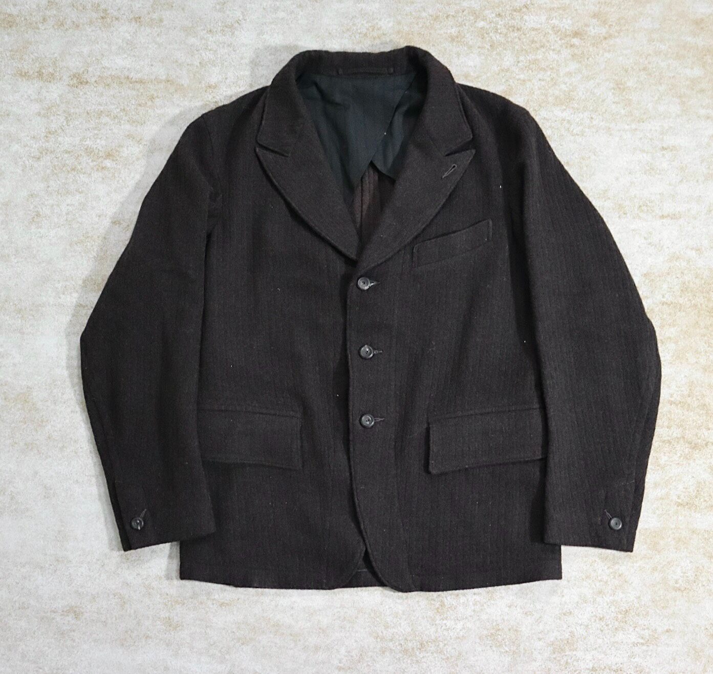 Motivmfg Dark Brown Wool Blazer