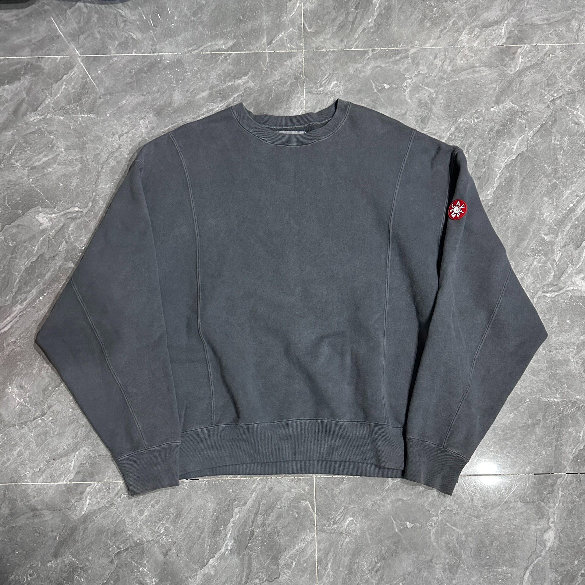 Cav Empt Gray Round Neck Sweatshirt