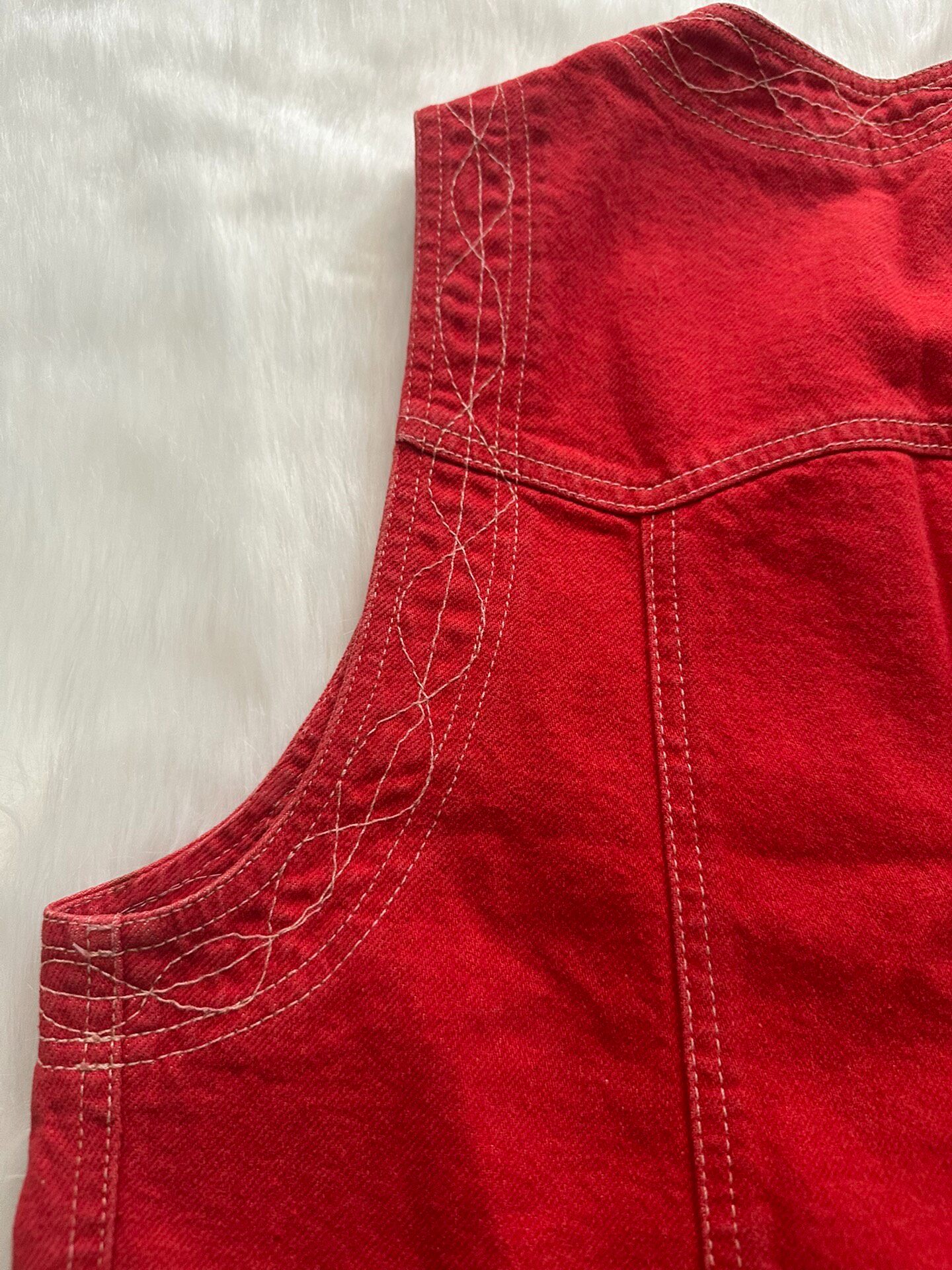 Dries Van Noten Studded Denim Vest — back