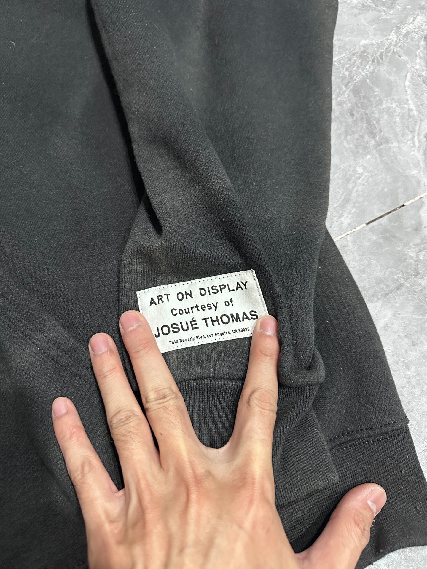 Gallery Dept Black Full-Zip Hoodie — detail