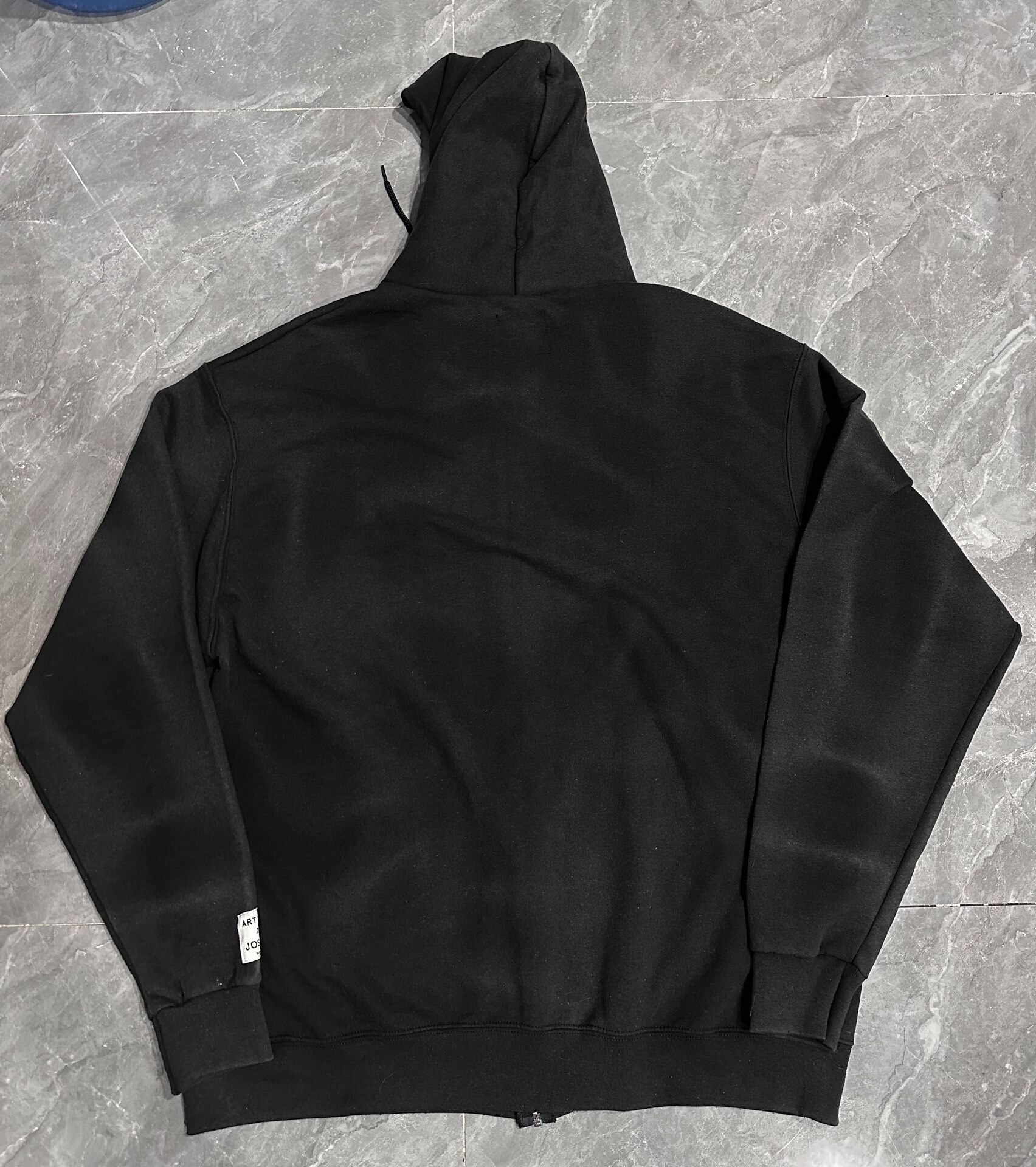 Gallery Dept Black Full-Zip Hoodie — front