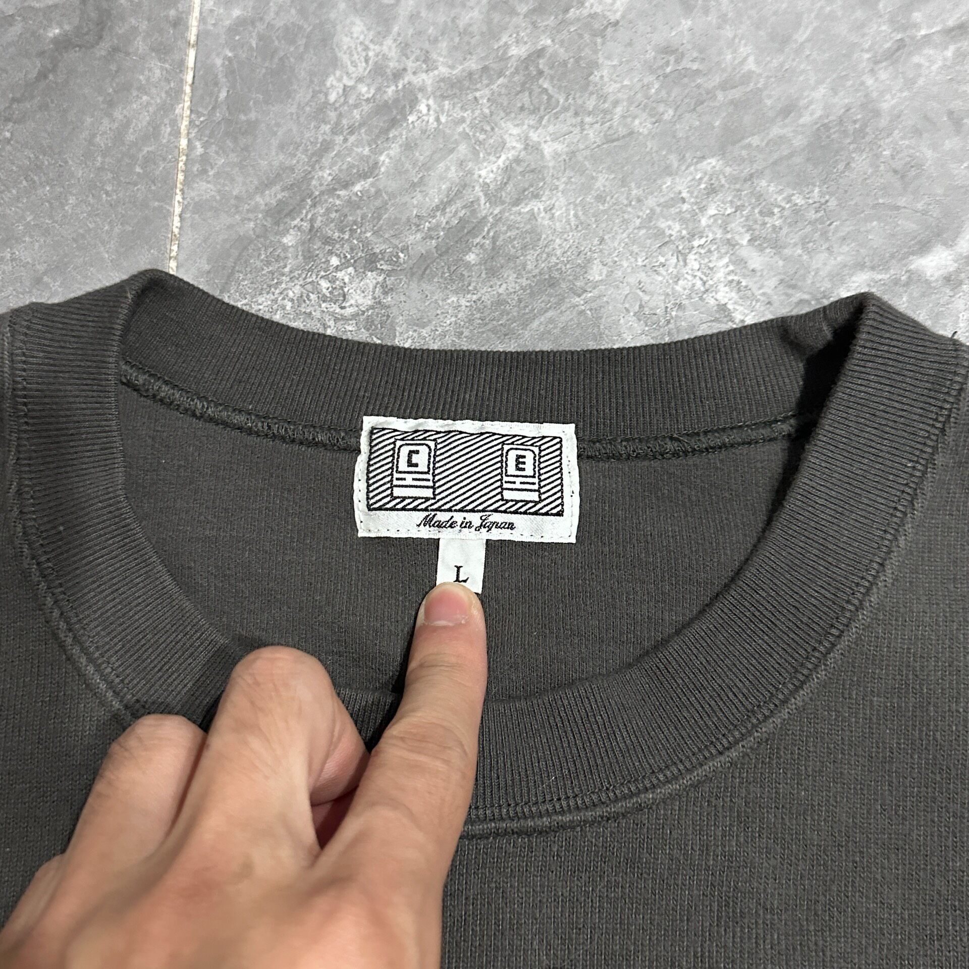 Cav Empt Waffle Long Sleeve Sweatshirt — label