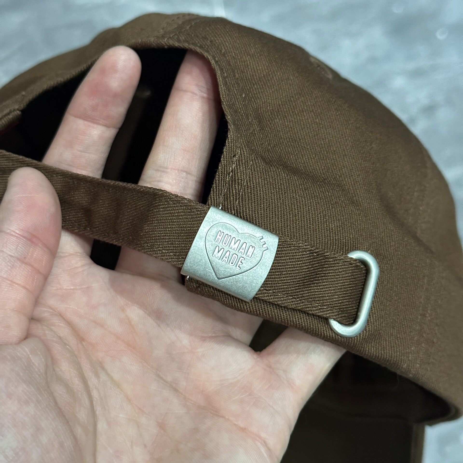Human Made Brown DRY ALLS Baseball Cap — front