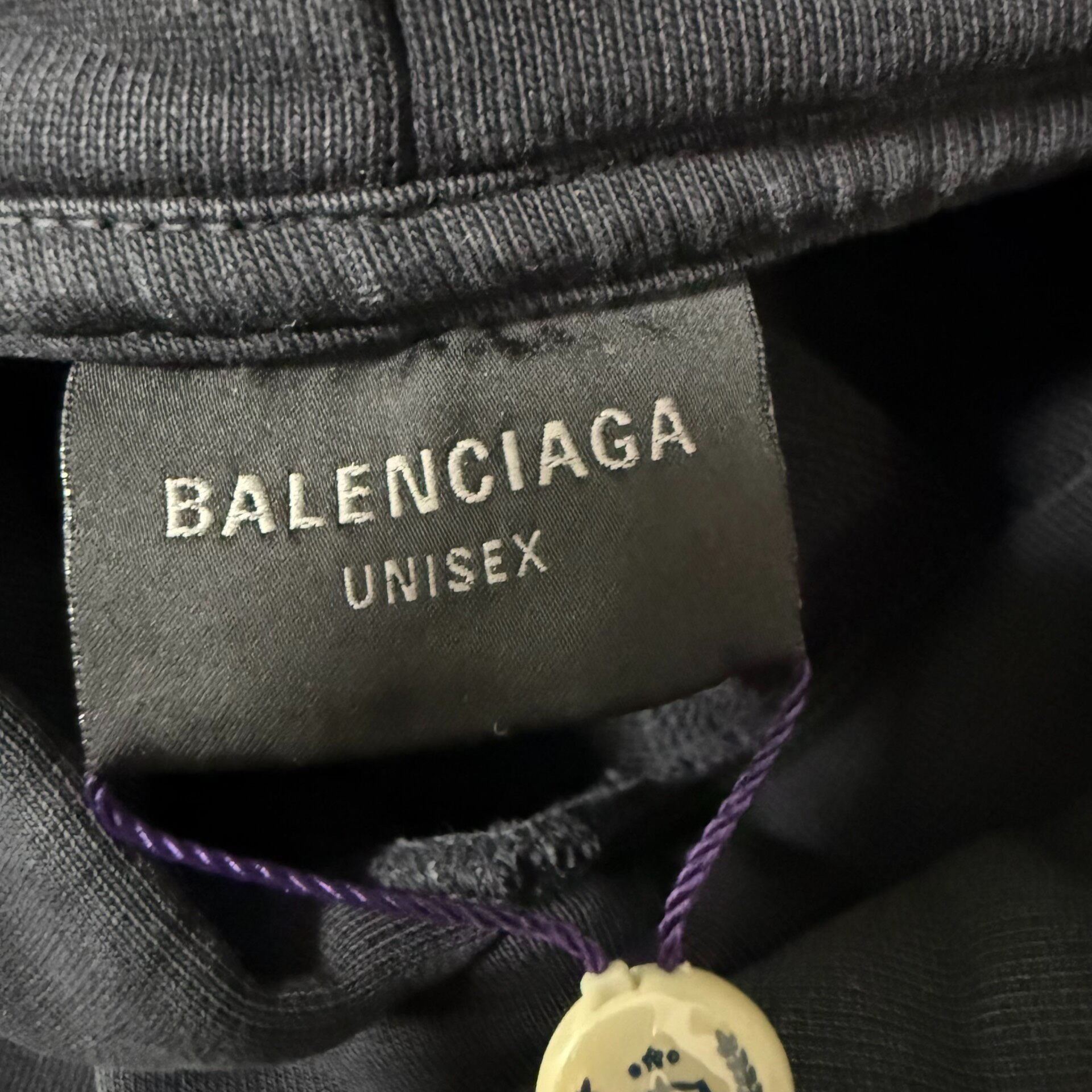 Balenciaga 24FW Distressed Statue Hoodie — back