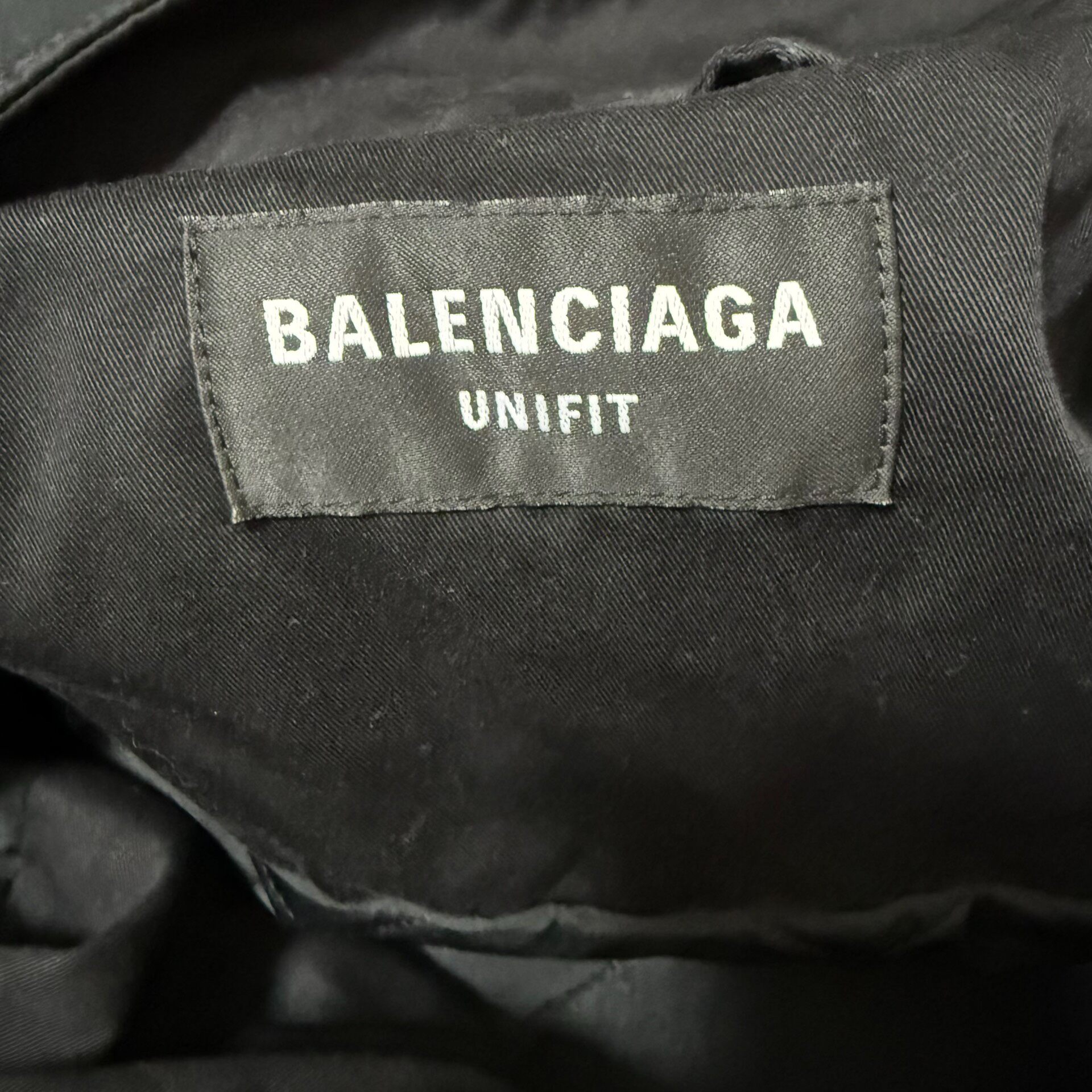 Balenciaga Black Padded Parka — back