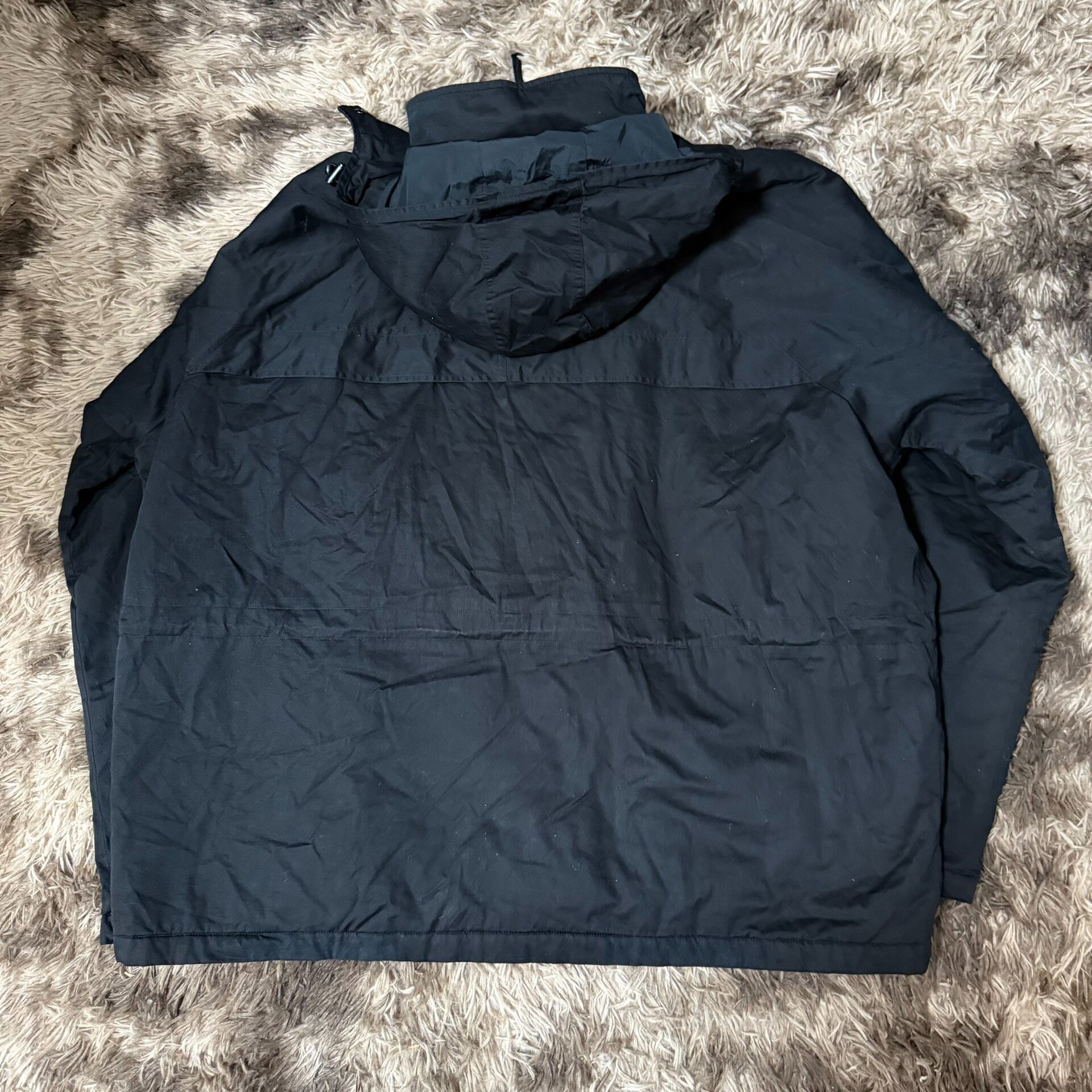 Balenciaga Black Padded Parka — detail