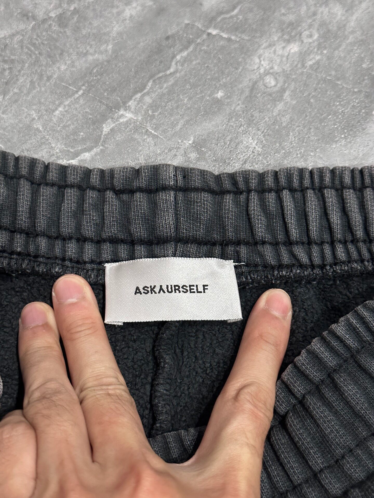 Askyurself Gray Jogger Sweatpants — back