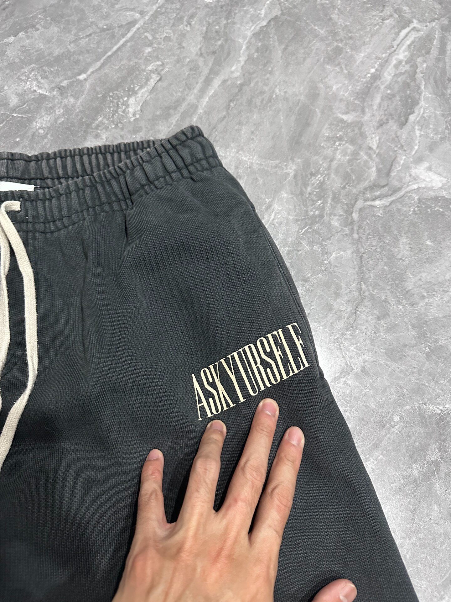 Askyurself Gray Jogger Sweatpants — detail