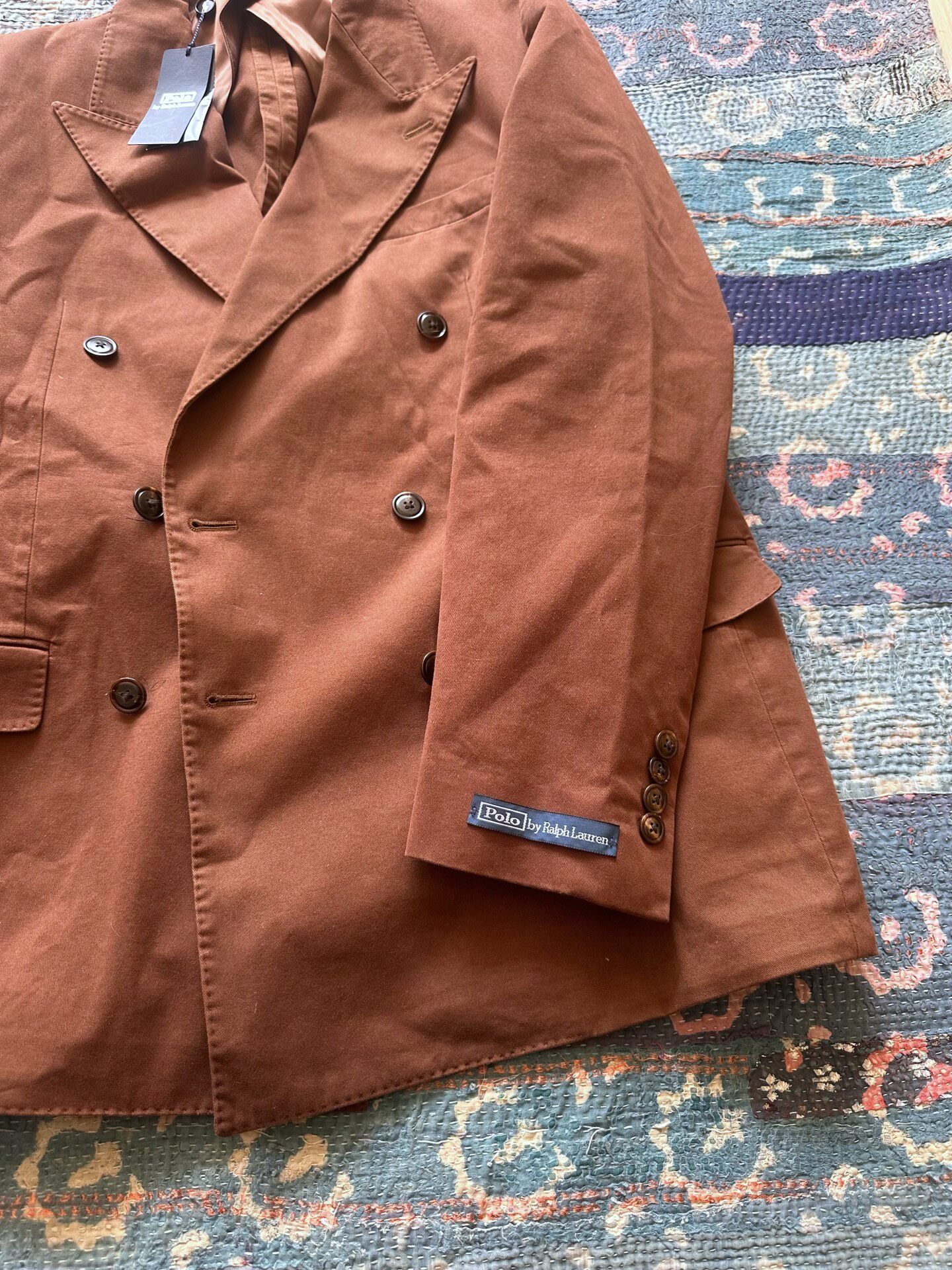 Polo Ralph Lauren Brown Double-Breasted Blazer — back