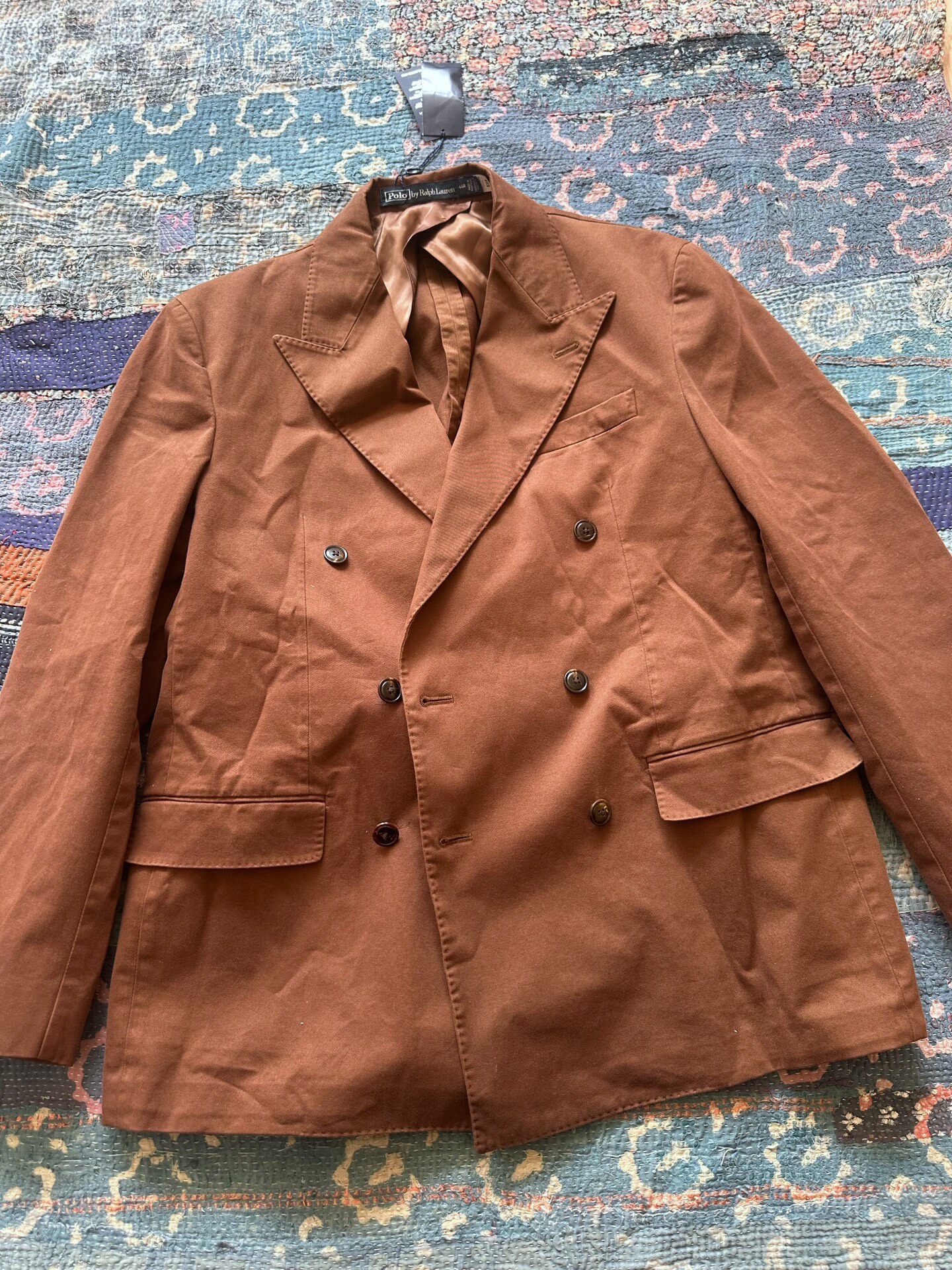 Polo Ralph Lauren Brown Double-Breasted Blazer