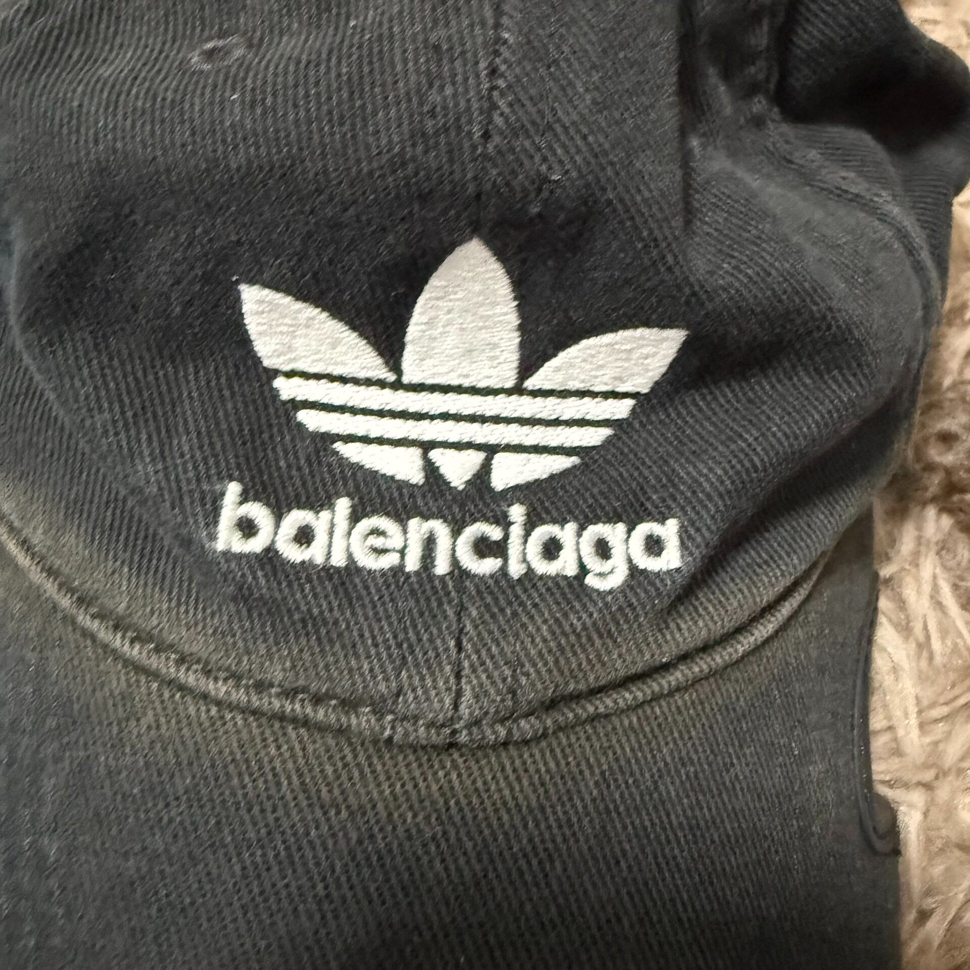 Balenciaga x Adidas Faded Baseball Cap — front