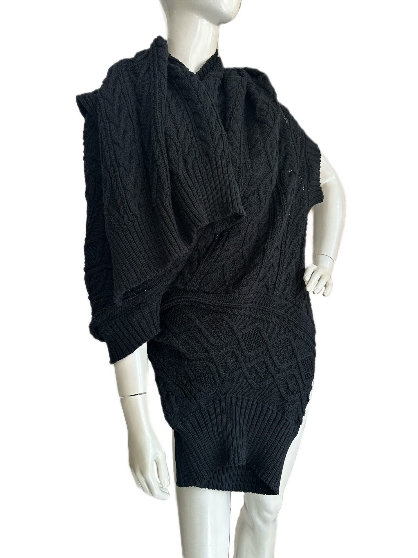 Junya Watanabe Vintage Knit Poncho — front