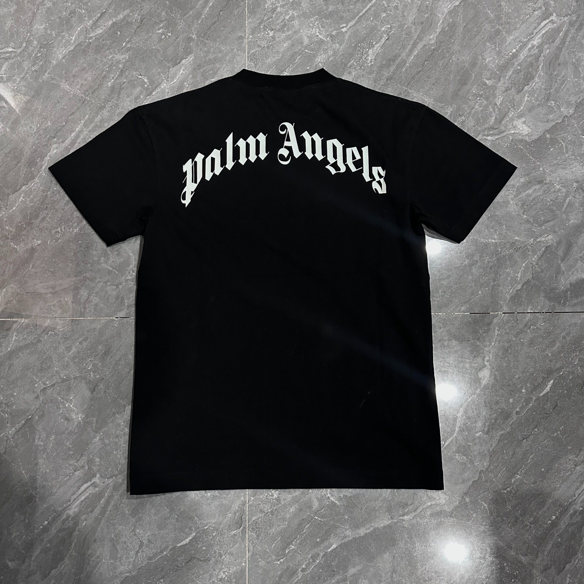 Palm Angels Crocodile Cut Short Sleeve Tee — front