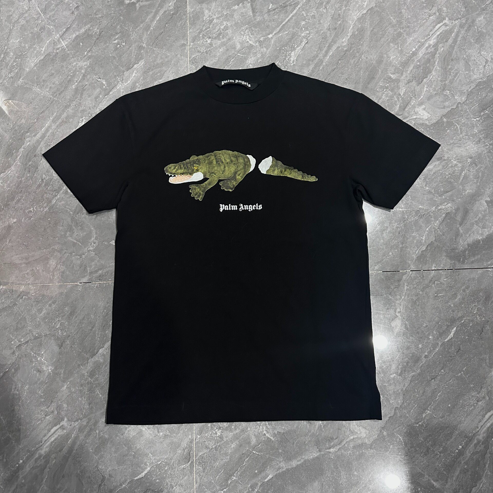 Palm Angels Crocodile Cut Short Sleeve Tee