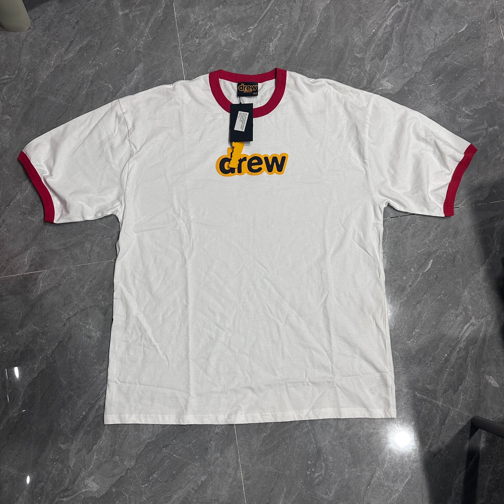 Drew House White Red Ringer T-Shirt