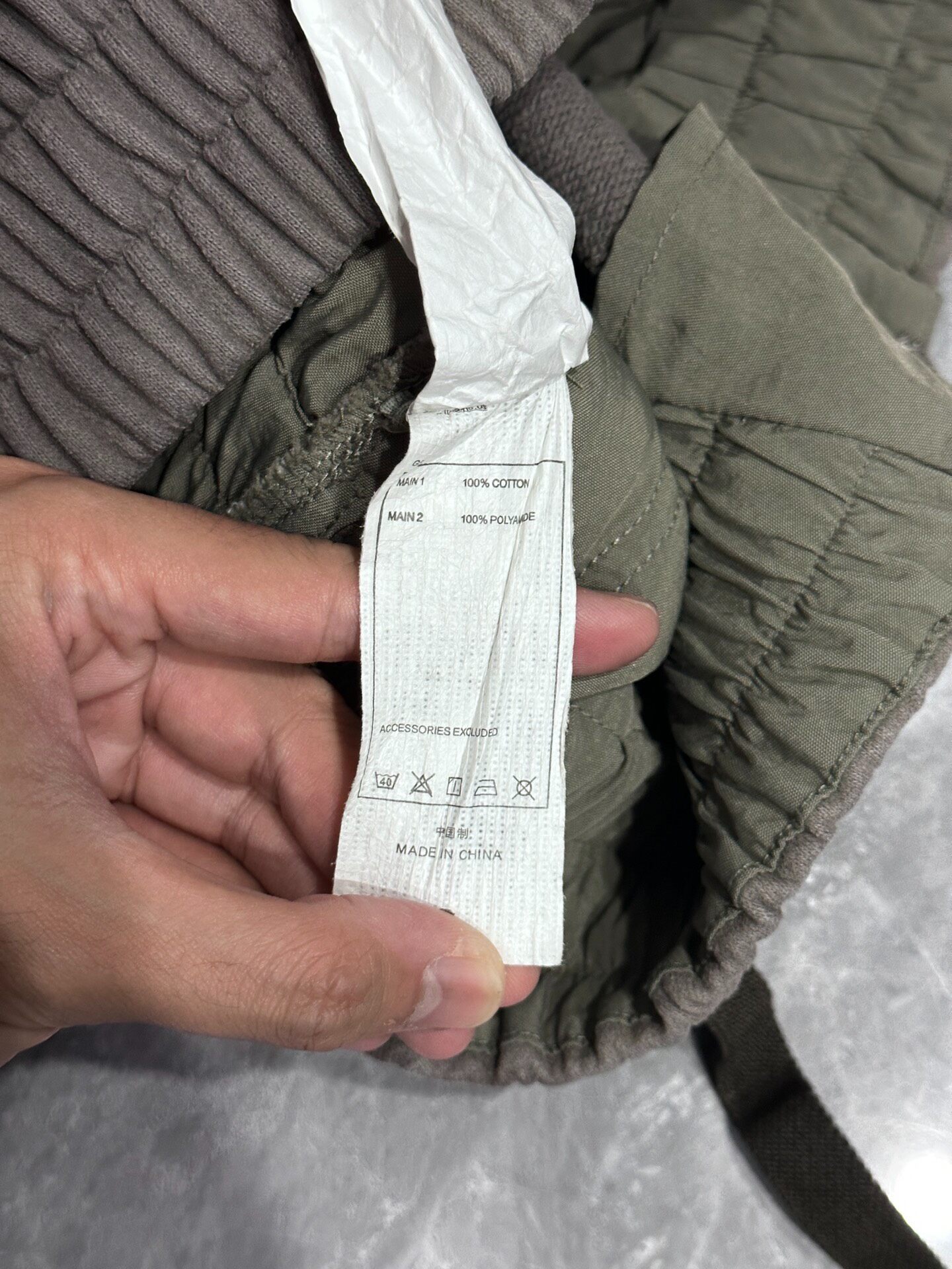 Hamcus Grayish Green Cargo Pants — back