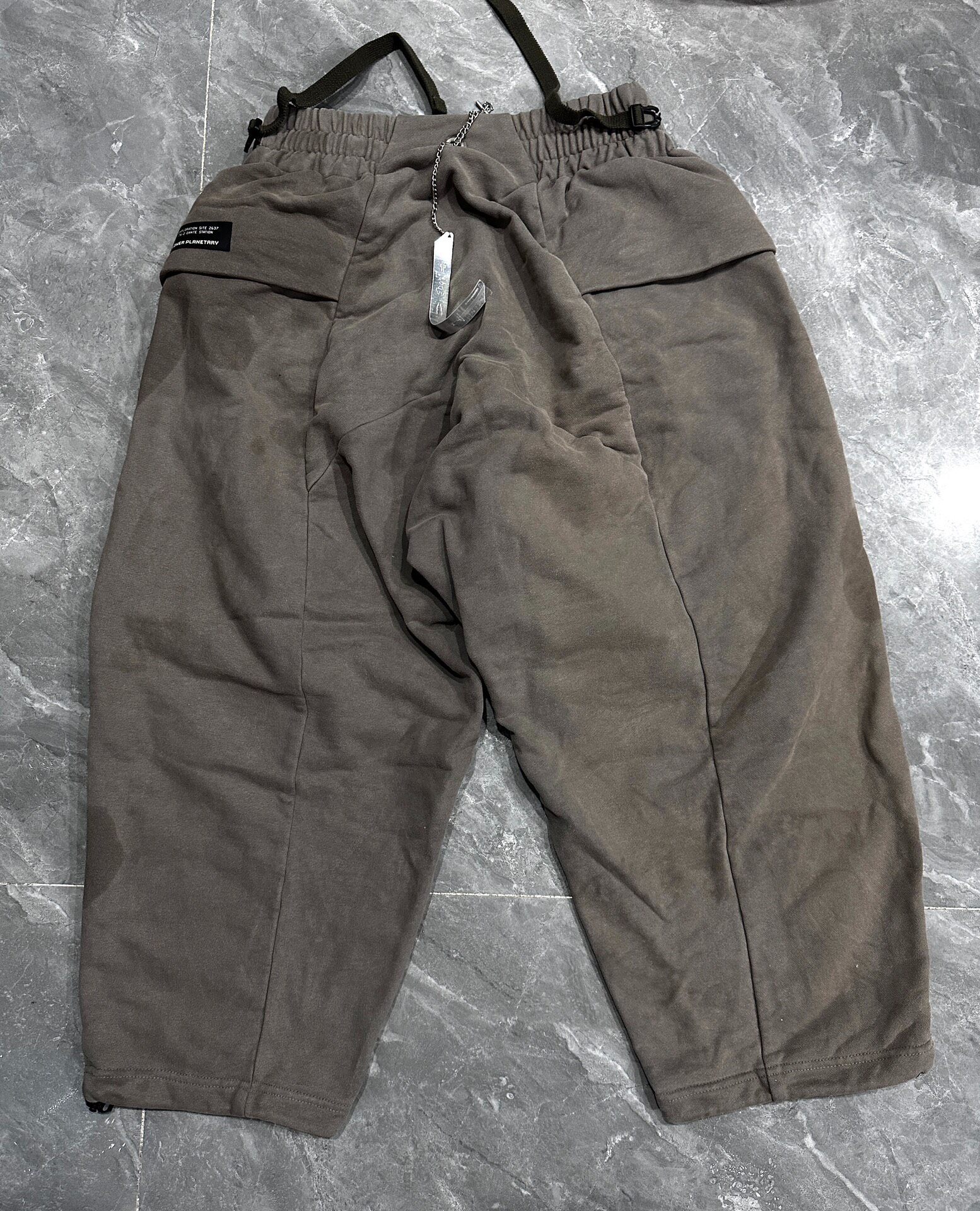 Hamcus Grayish Green Cargo Pants — front