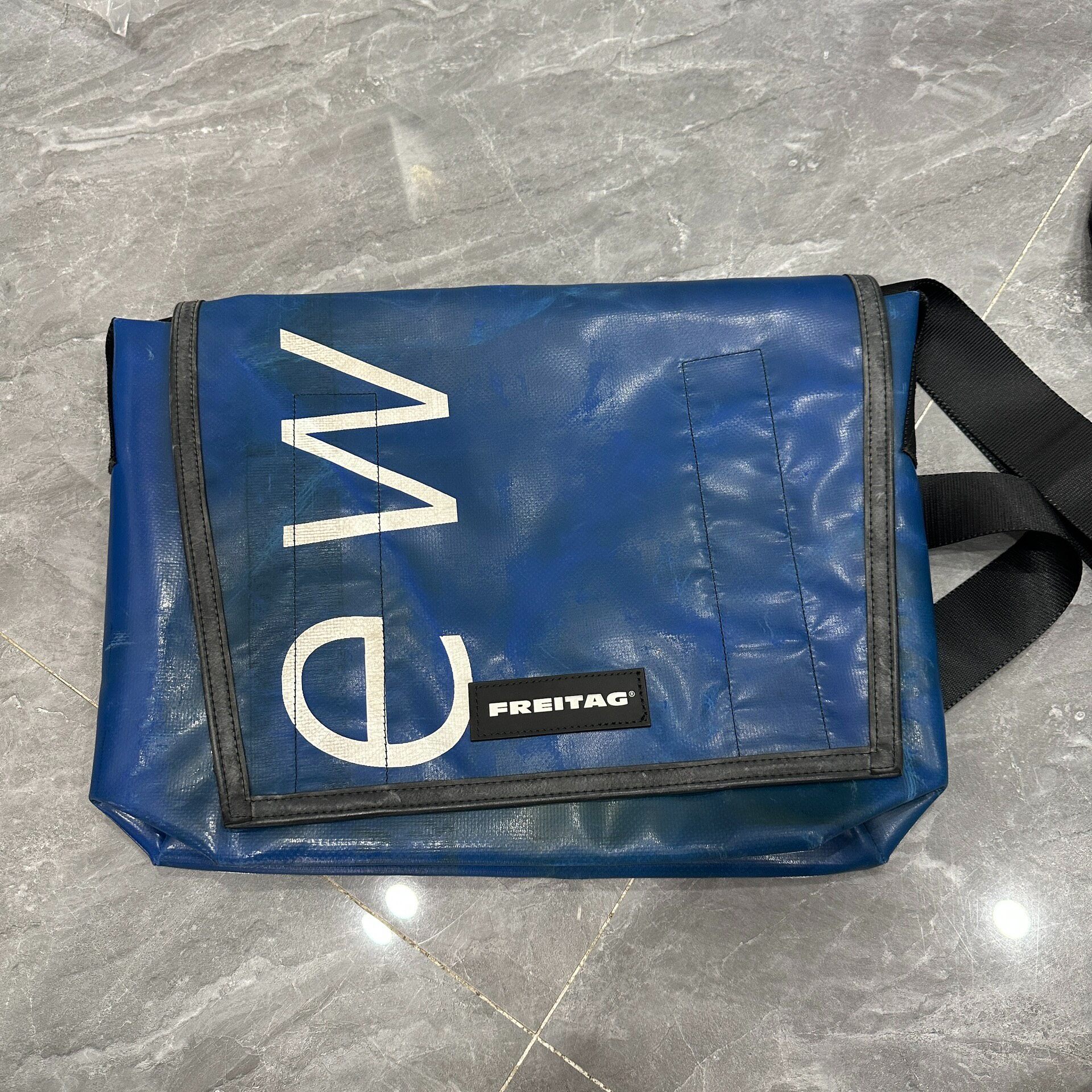 Freitag F12 Blue Messenger Bag