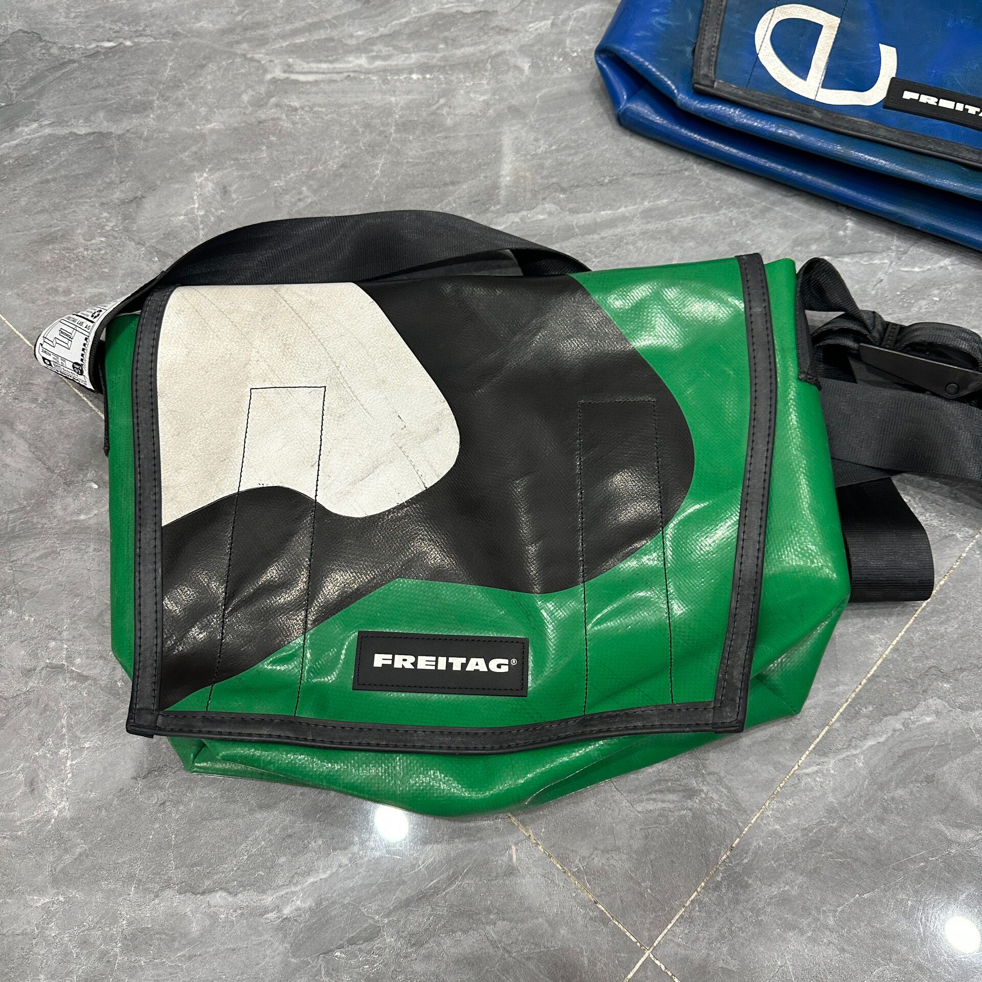 Freitag F14 Green Black Messenger Bag