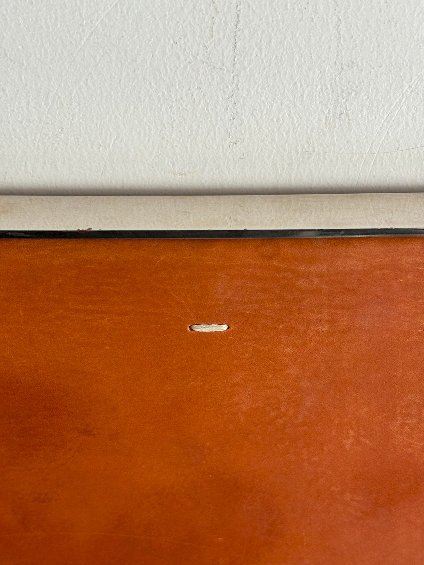 Maison Margiela F/W12 Orange Square Bag — label