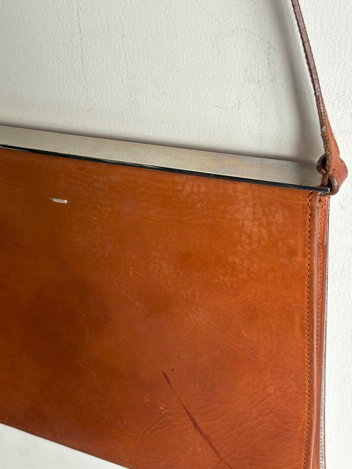 Maison Margiela F/W12 Orange Square Bag — back