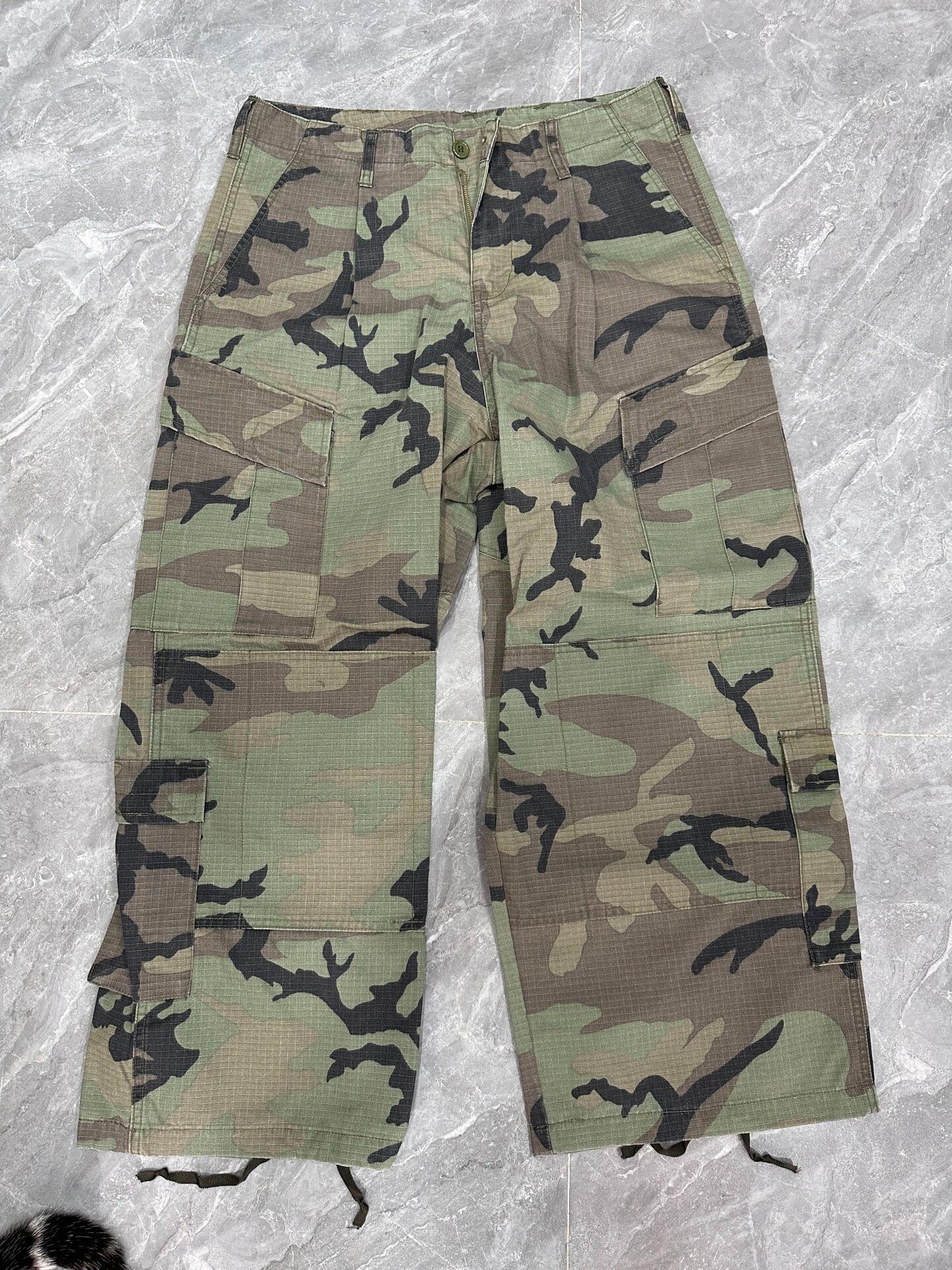 MNMP Camouflage Wide Leg Cargo Pants